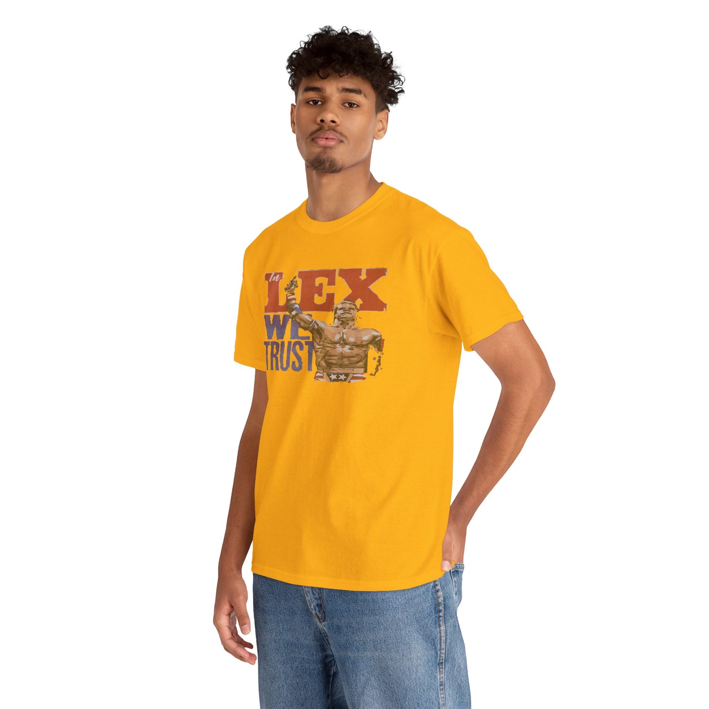 Unisex Cotton Tee with 'In Lex We Trust' Design, Casual Wear, Gift for Him/Her, Birthday, Independence Day, Patriotic Apparel