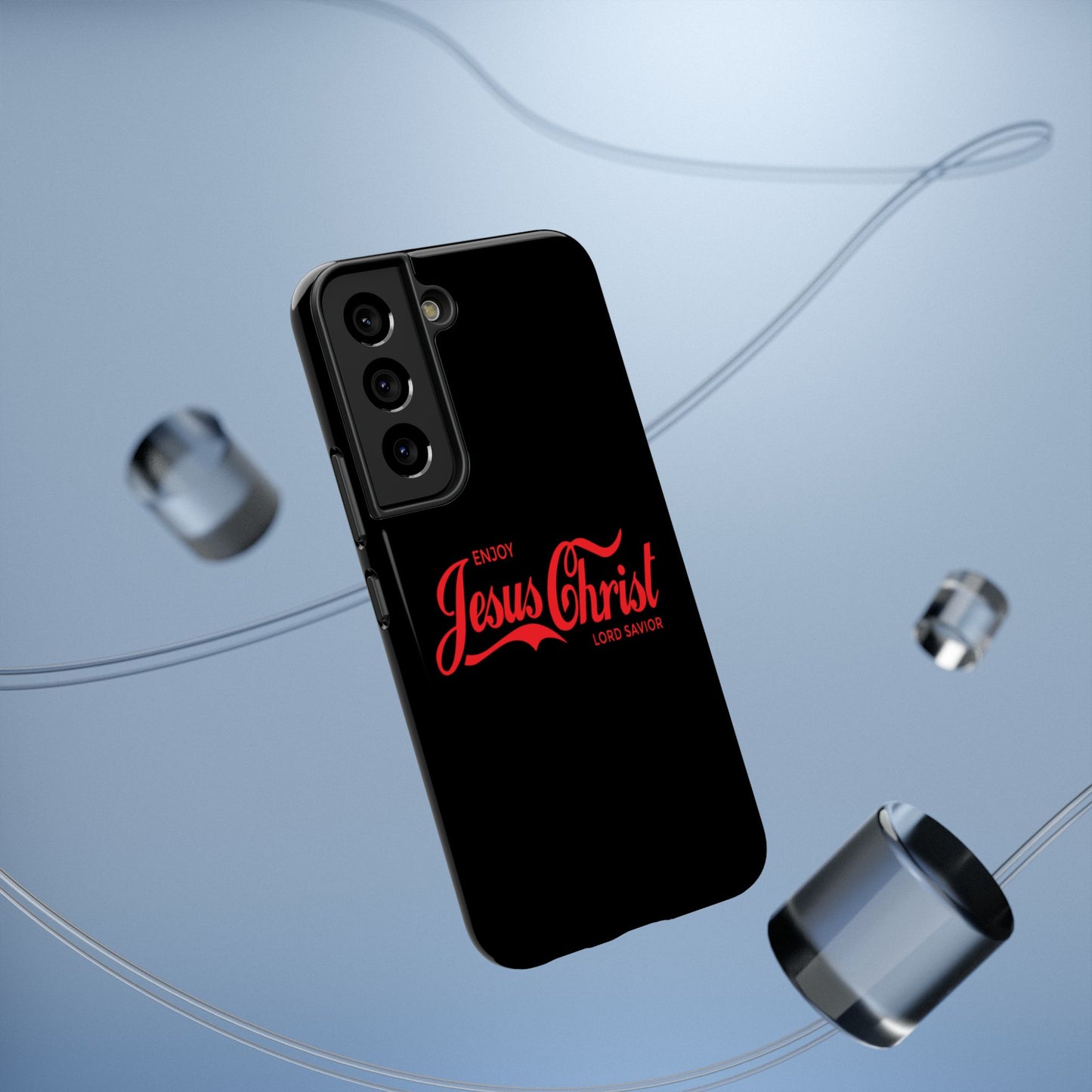 Impact-Resistant Phone Case: Enjoy Jesus Christ Lord Savior, Christian Gift, Durable Protection, Faith-Based Accessory, Holiday Gift