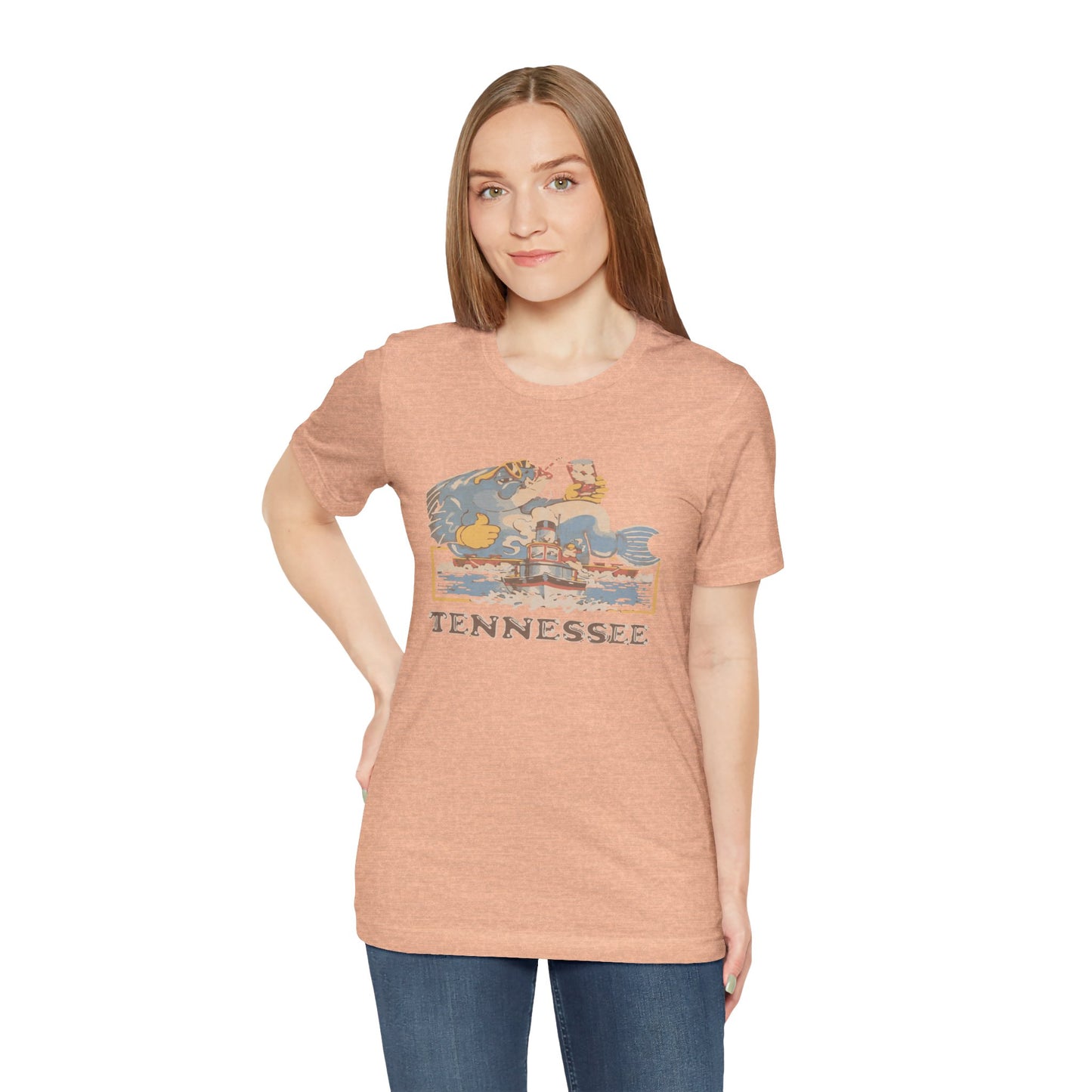 Tennessee Vintage Graphic Tee, Unisex Jersey Short Sleeve T-Shirt, Souvenir Shirt, Vacation Wear, Gift for Travelers, Retro Tee