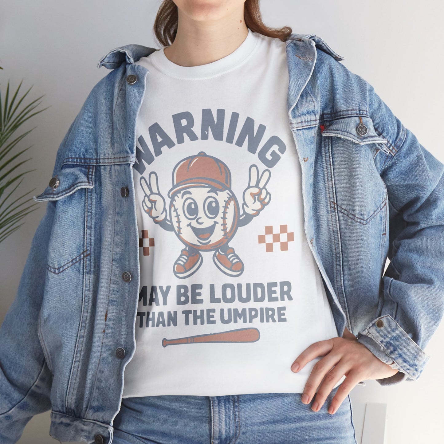 Warning T-Shirt, Fun Umpire Tee, Unique Sports Gift, Casual Wear, Perfect for Baseball Fans