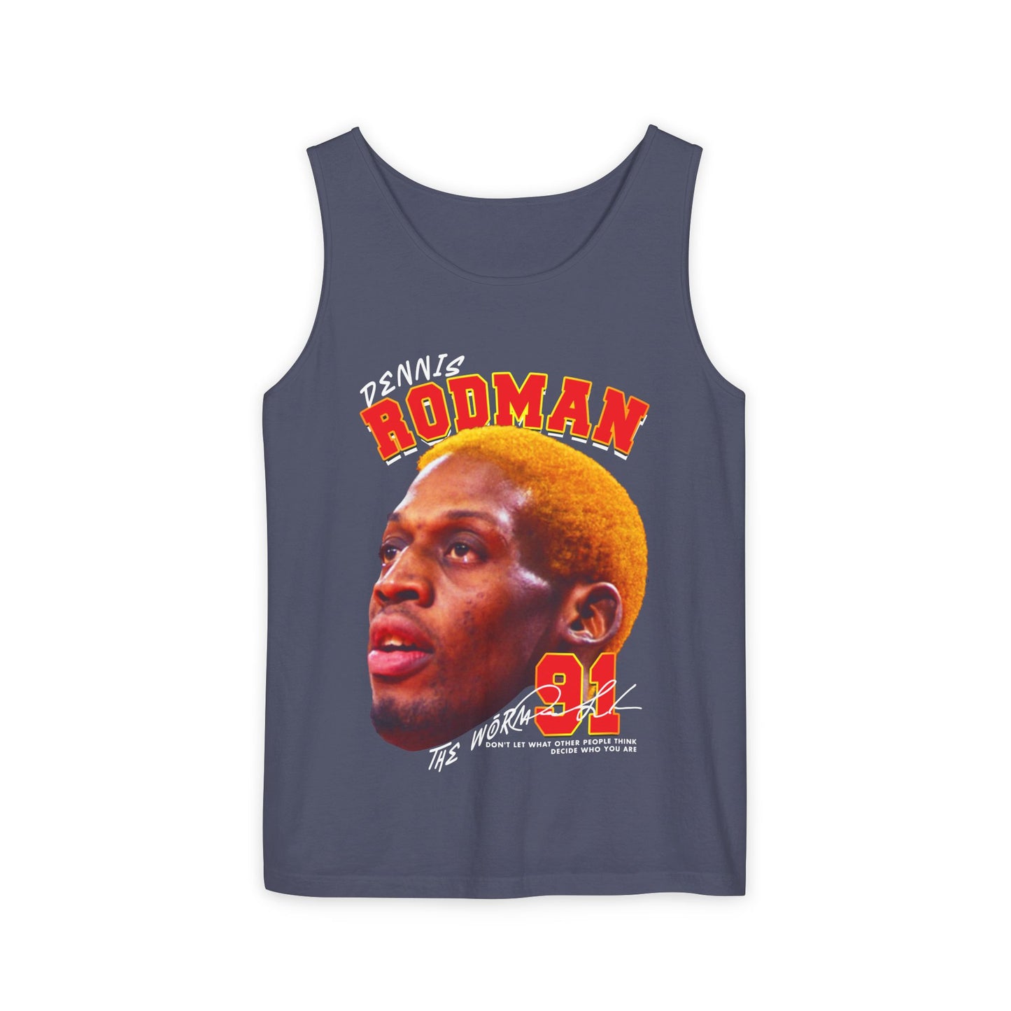 Dennis Rodman Vintage Tank Top, Unisex Graphic Tee, Sports Apparel, Summer Wear, Basketball Fan Gift