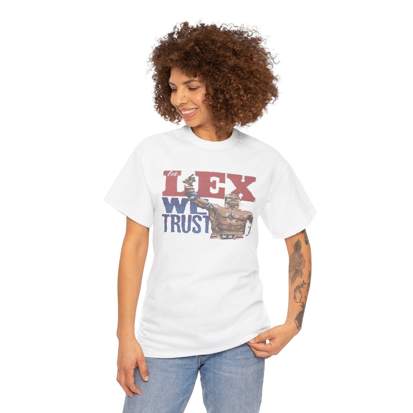 Unisex Cotton Tee with 'In Lex We Trust' Design, Casual Wear, Gift for Him/Her, Birthday, Independence Day, Patriotic Apparel