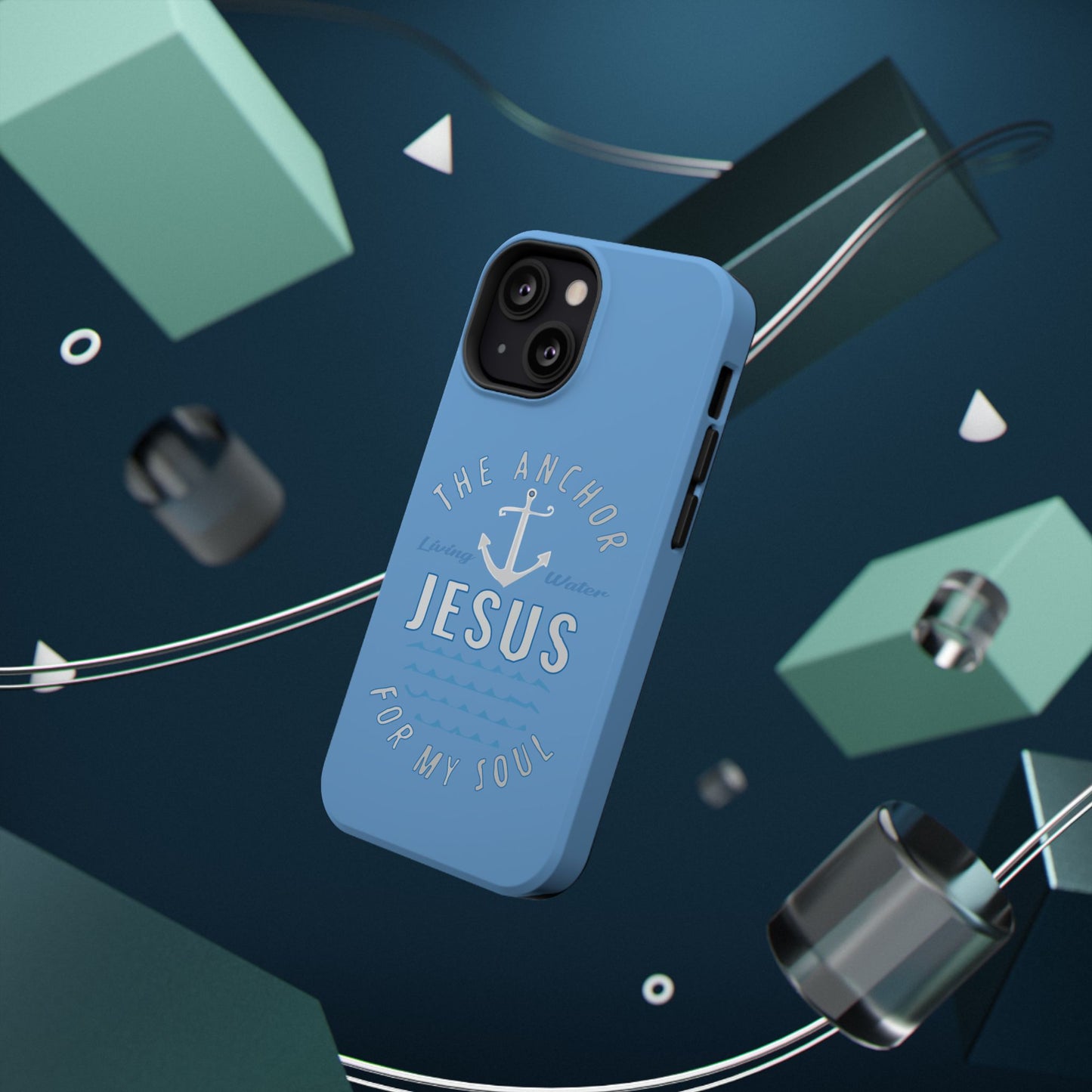 Jesus Anchor Phone Case, Christian Tech Accessories, Inspirational Gifts, Unique Phone Covers, Faith-Based Decor