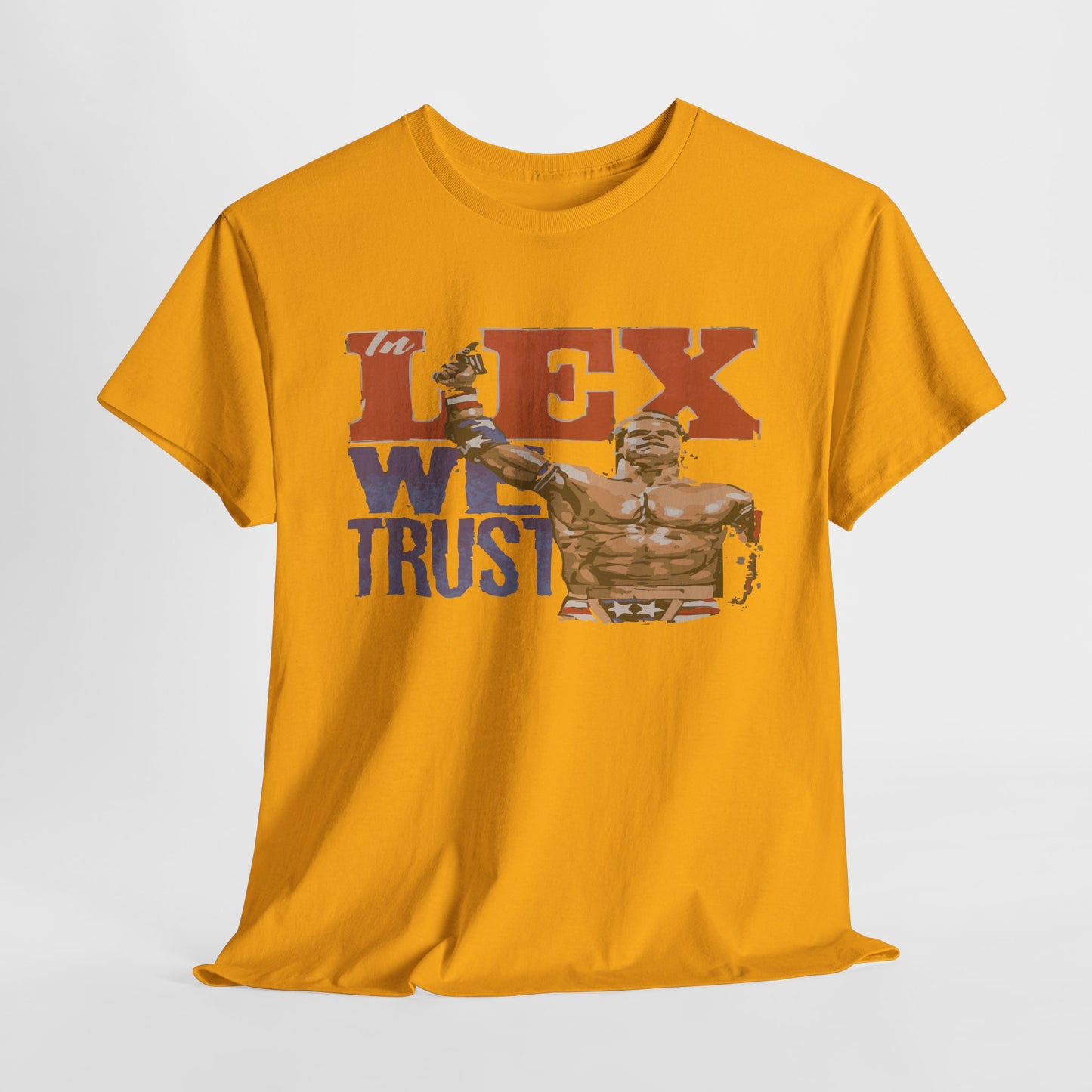 Unisex Cotton Tee with 'In Lex We Trust' Design, Casual Wear, Gift for Him/Her, Birthday, Independence Day, Patriotic Apparel