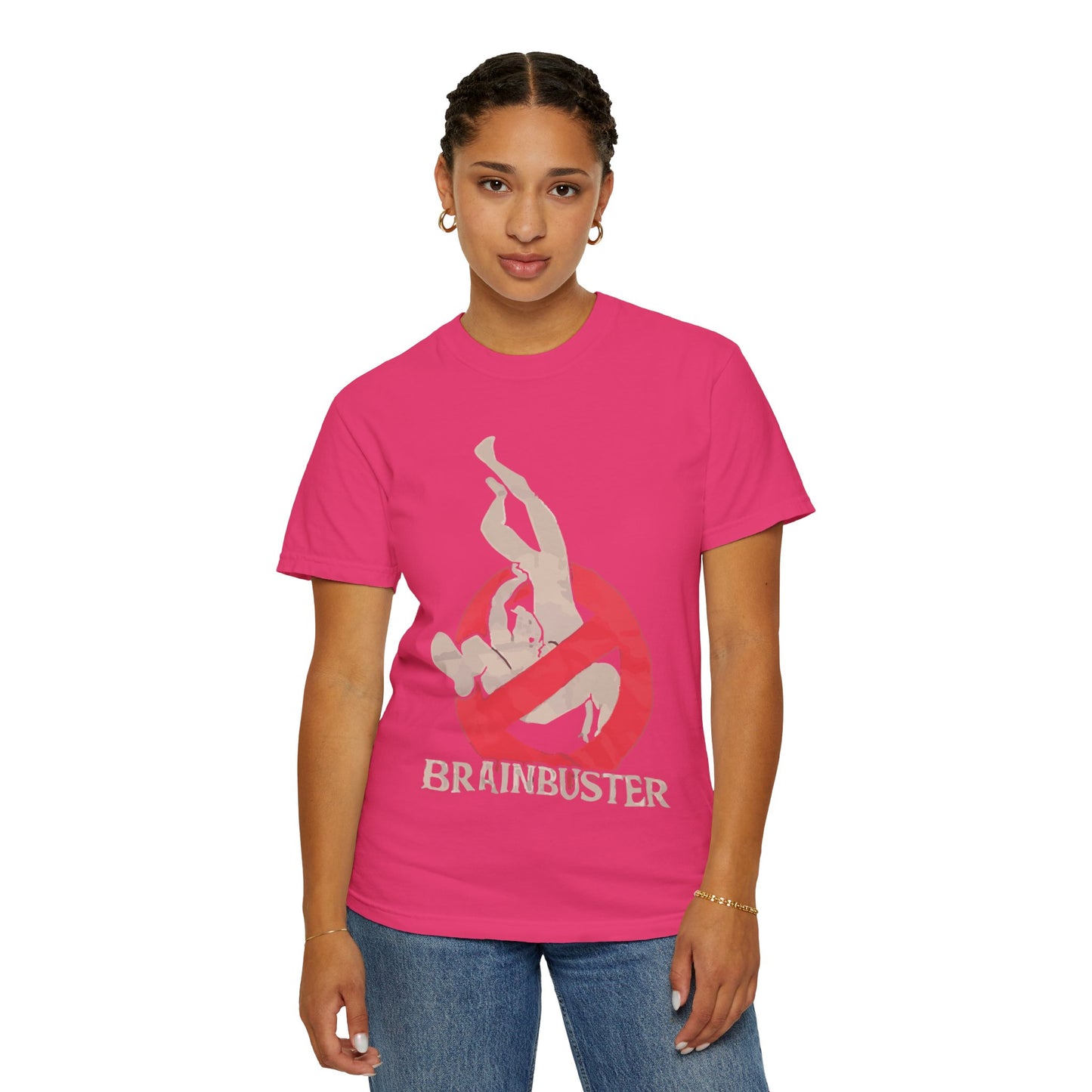 Unisex Fun Graphic T-Shirt, Graphic Tee, Casual Wear, Gift for Wrestling Fans, Brainbuster Design, Humor Apparel, Everyday Style