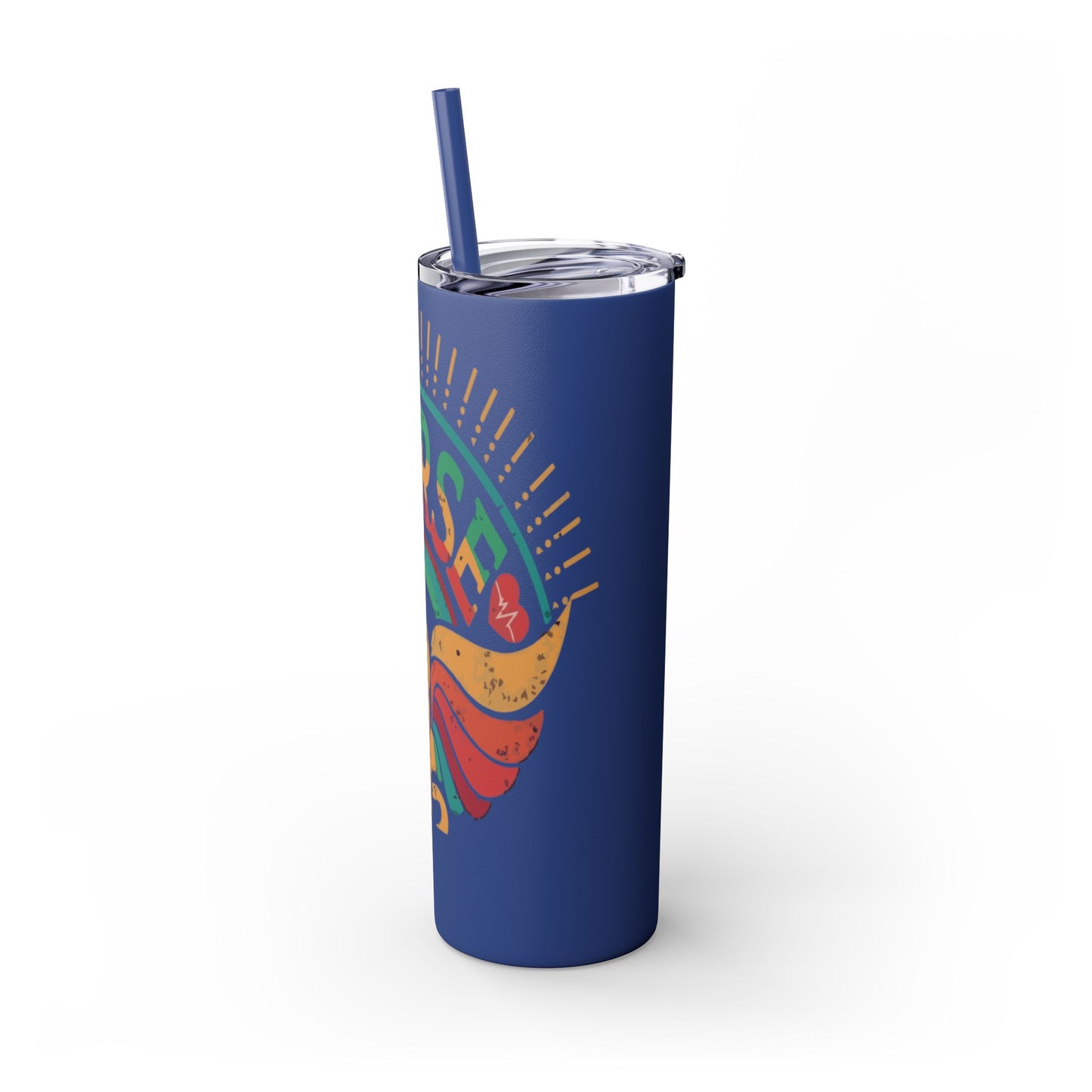 Nurse Skinny Tumbler, 20oz, Motivational Drinkware, Gift for Nurses, Summer Hydration, Nurse Appreciation Day