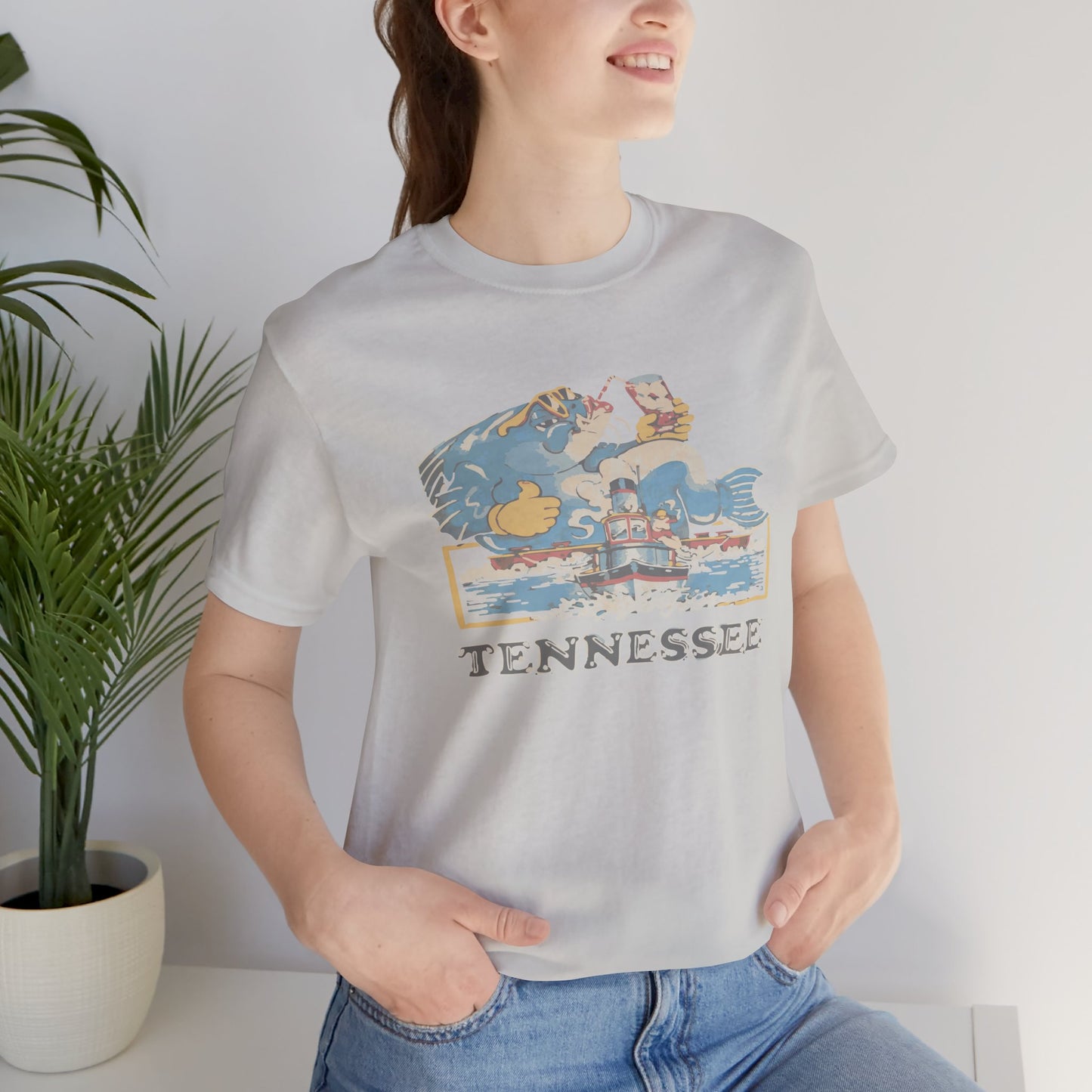 Tennessee Vintage Graphic Tee, Unisex Jersey Short Sleeve T-Shirt, Souvenir Shirt, Vacation Wear, Gift for Travelers, Retro Tee