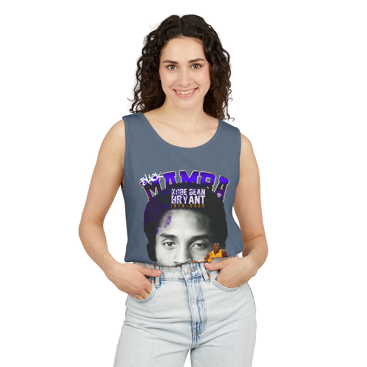 Kobe Bryant Tribute Tank Top, Unisex Basketball Apparel, Gift for Sports Fans, Summer Casual Wear, Mamba Mentality Fashion
