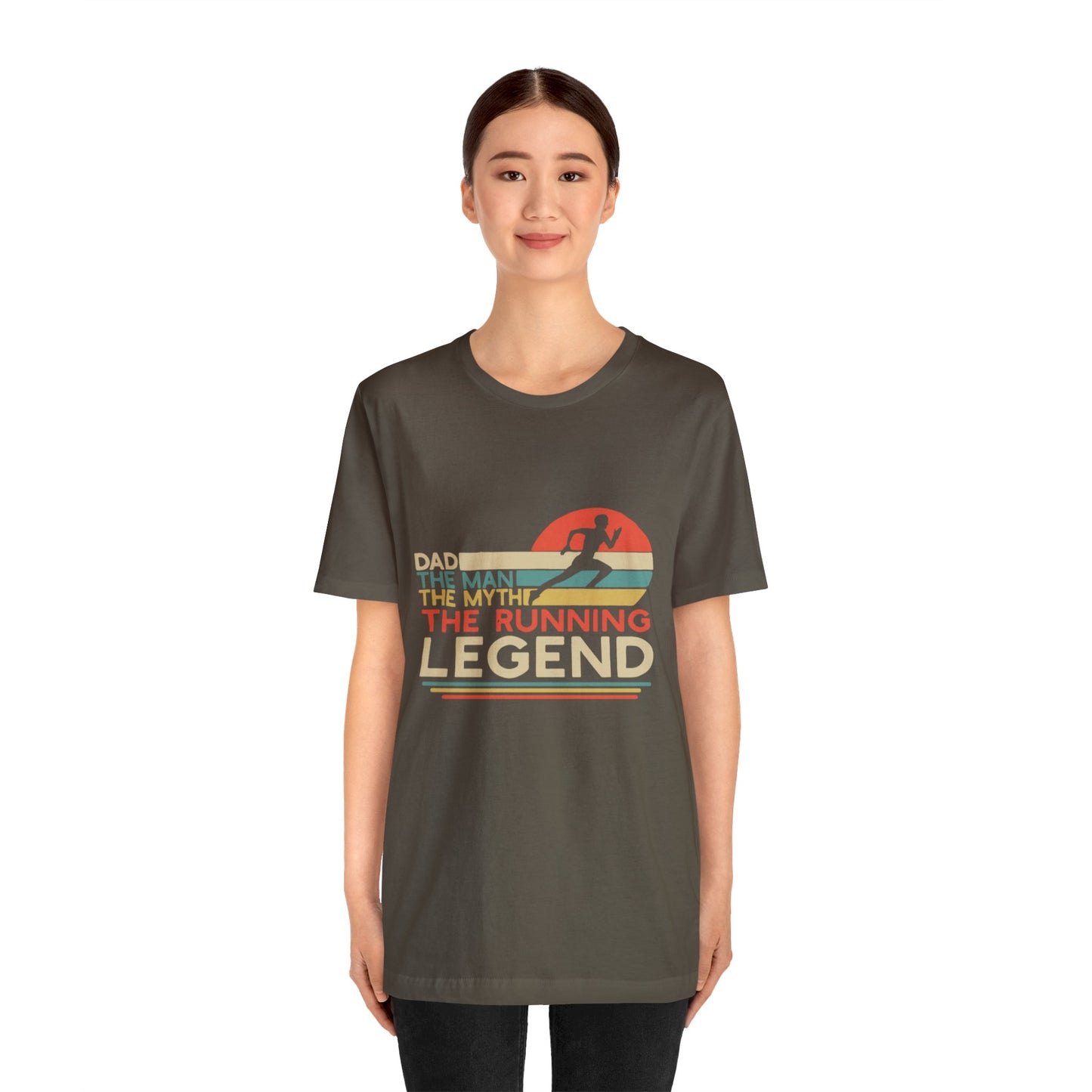The man. The Myth, The Runner Unisex Jersey Short Sleeve Tee