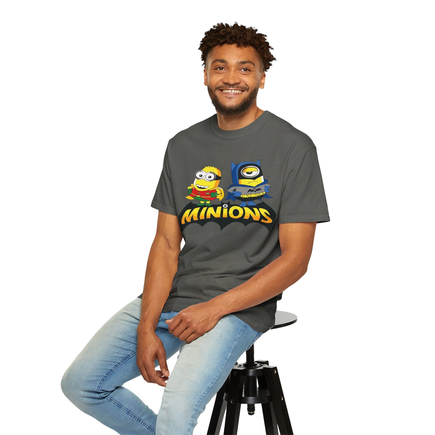 Minions Superhero Unisex T-shirt, Fun Gift for Kids, Cartoon Apparel, Birthday Party Outfit, Family Movie Night Wear