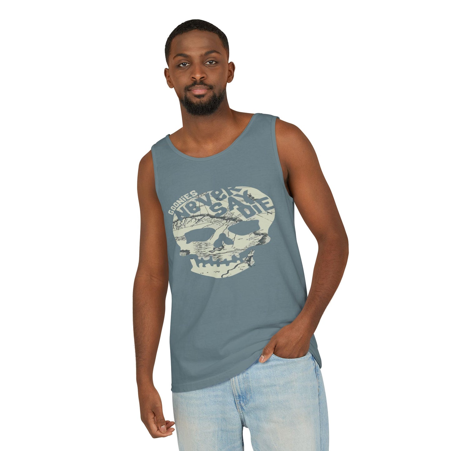 Cool Skull Graphic Tank Top, Unisex Summer Tee, Beachwear, Festival Outfit, Casual Wear, Graphic Apparel