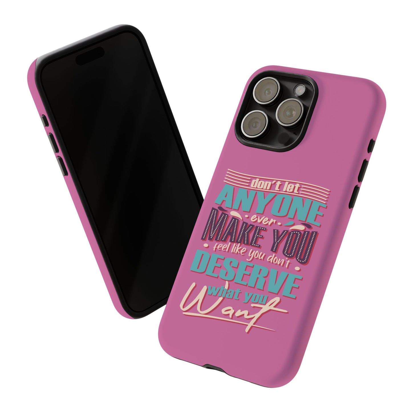 Inspirational Phone Case, Motivational Phone Cover, Tough Cases for Her, Gift for Friends, Self-Love Quote Case