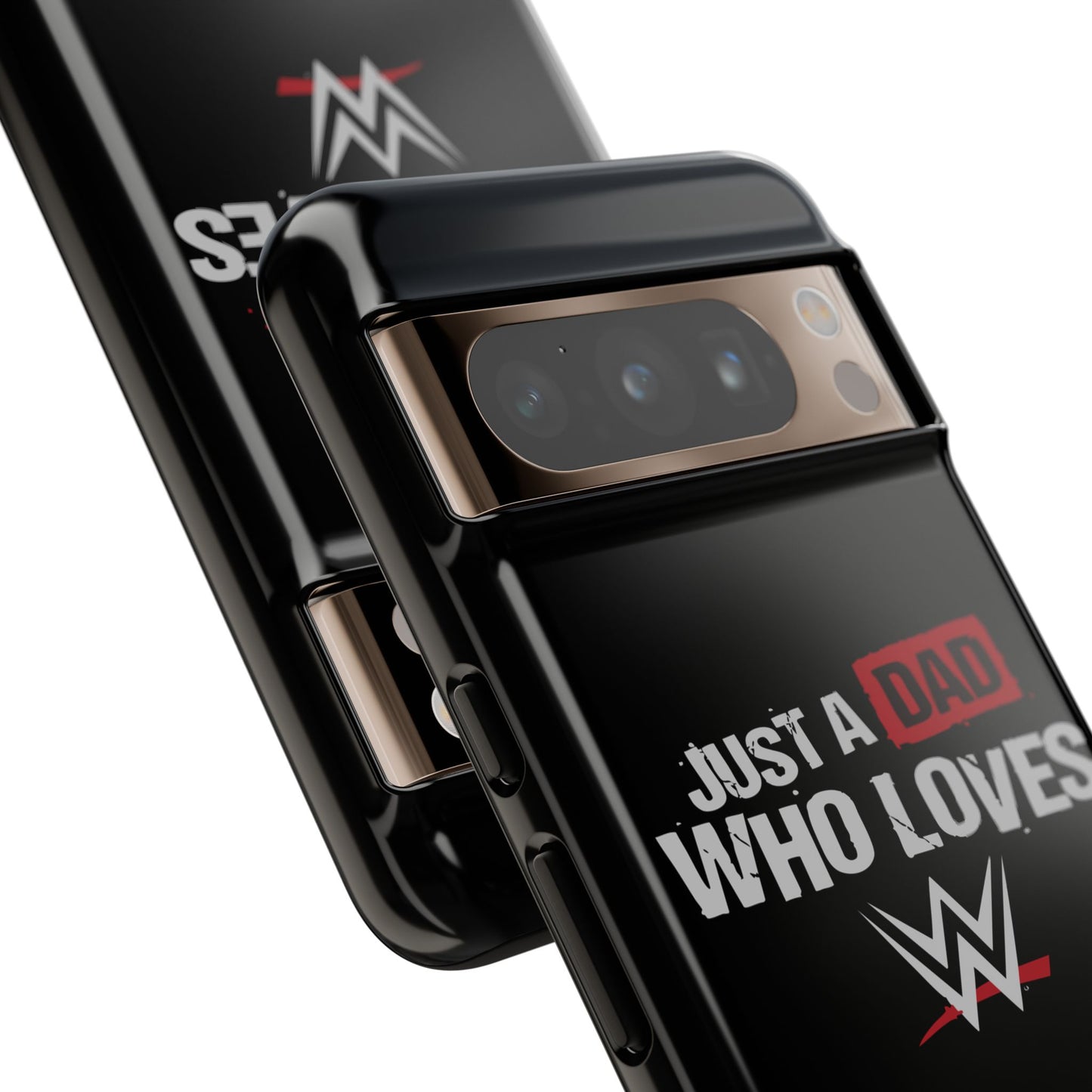 WWE Dad Phone Case, Tough Cases for Fathers, Gifts for Dad, Father's Day, Wrestling Fan Merchandise, Just a Dad Who Loves WWE