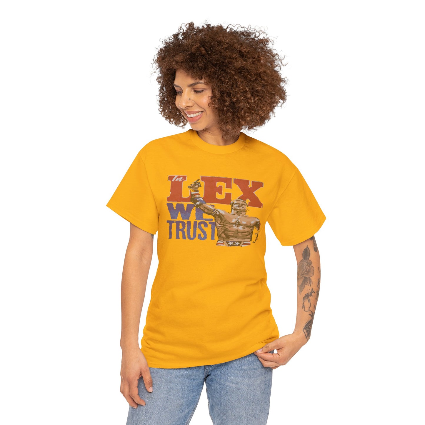 Unisex Cotton Tee with 'In Lex We Trust' Design, Casual Wear, Gift for Him/Her, Birthday, Independence Day, Patriotic Apparel