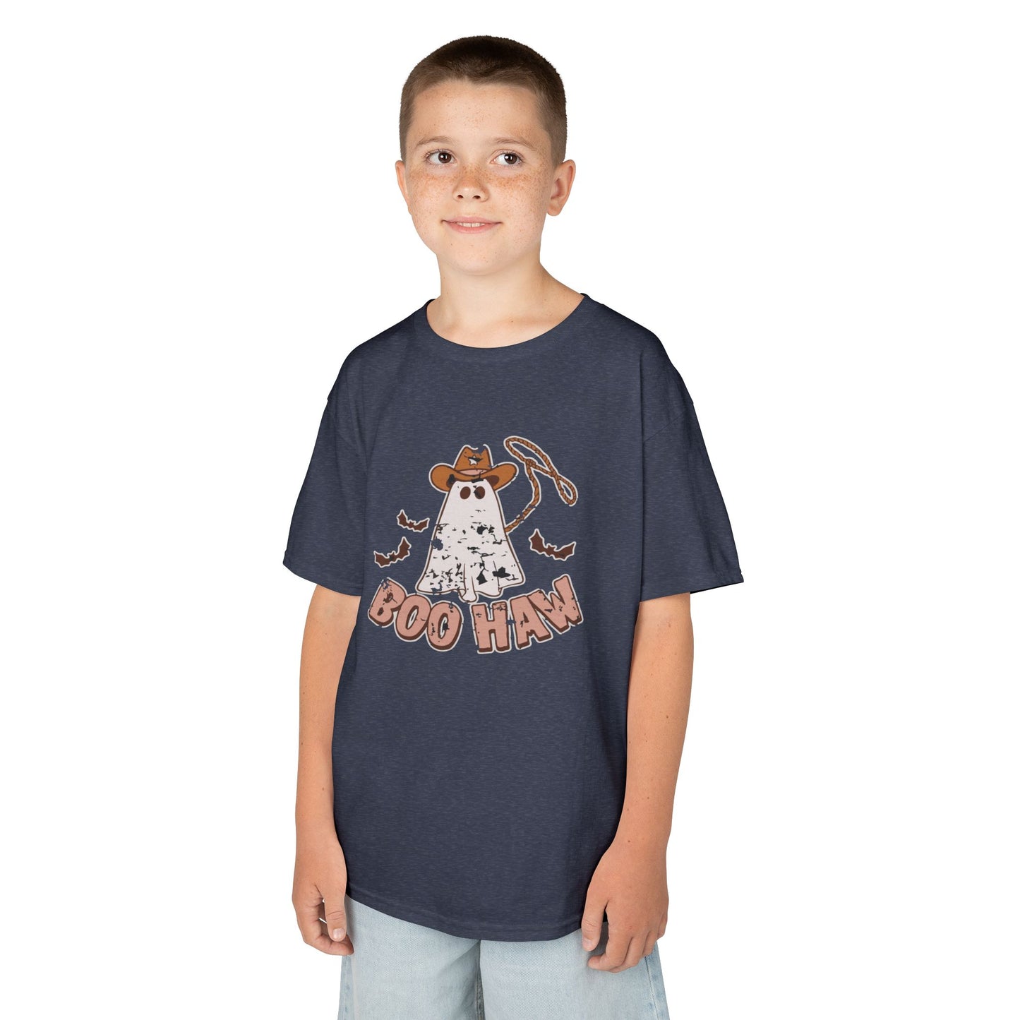 Boo Haunt Kids Tee, Halloween Shirt, Ghost Costume T-Shirt, Fun Kids Apparel, Spooky Party Outfit