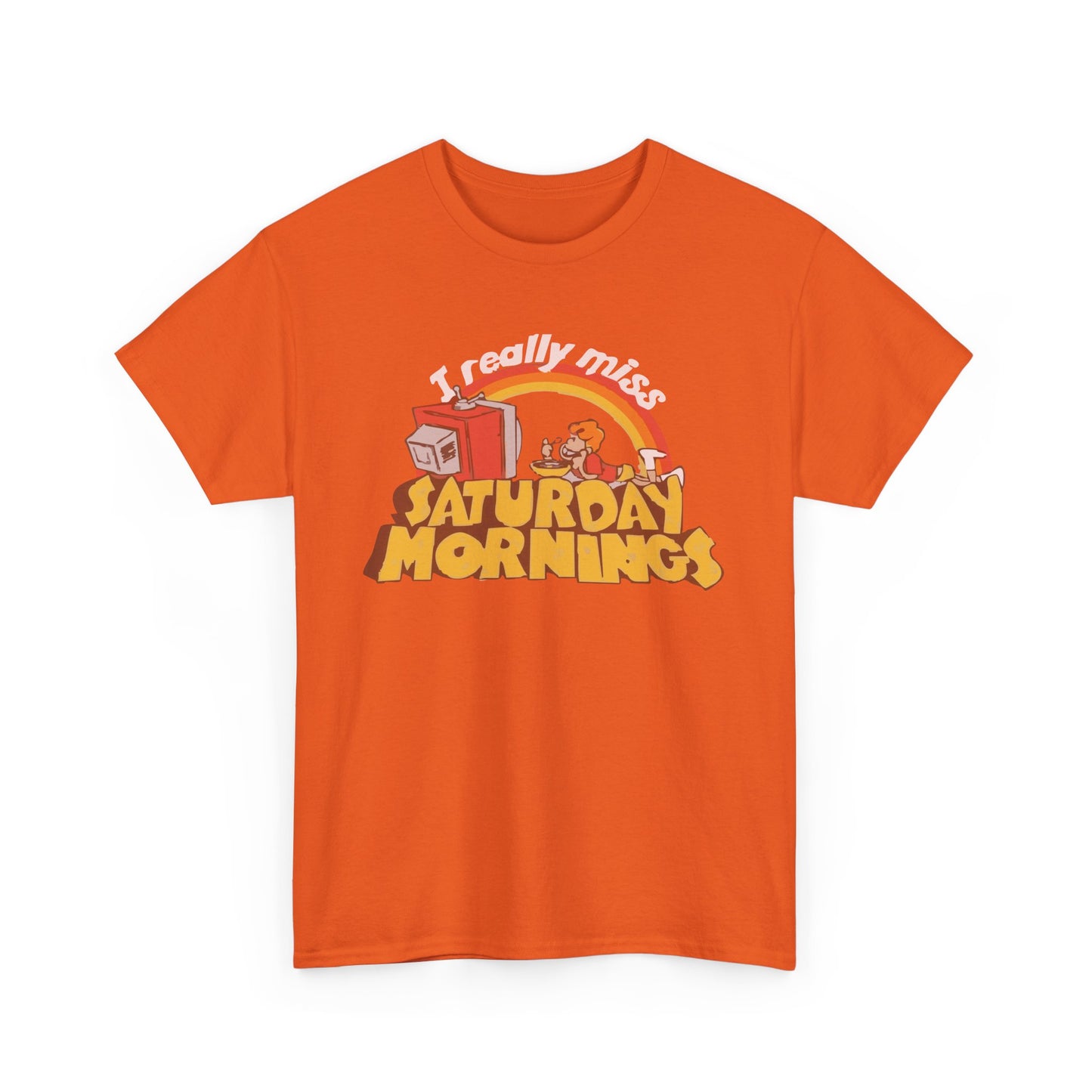 Retro Saturday Mornings Tee, Vintage Cartoon Shirt, Unisex Cotton Tee, Cozy Weekend Vibe, Perfect Gift for Nostalgia Lovers