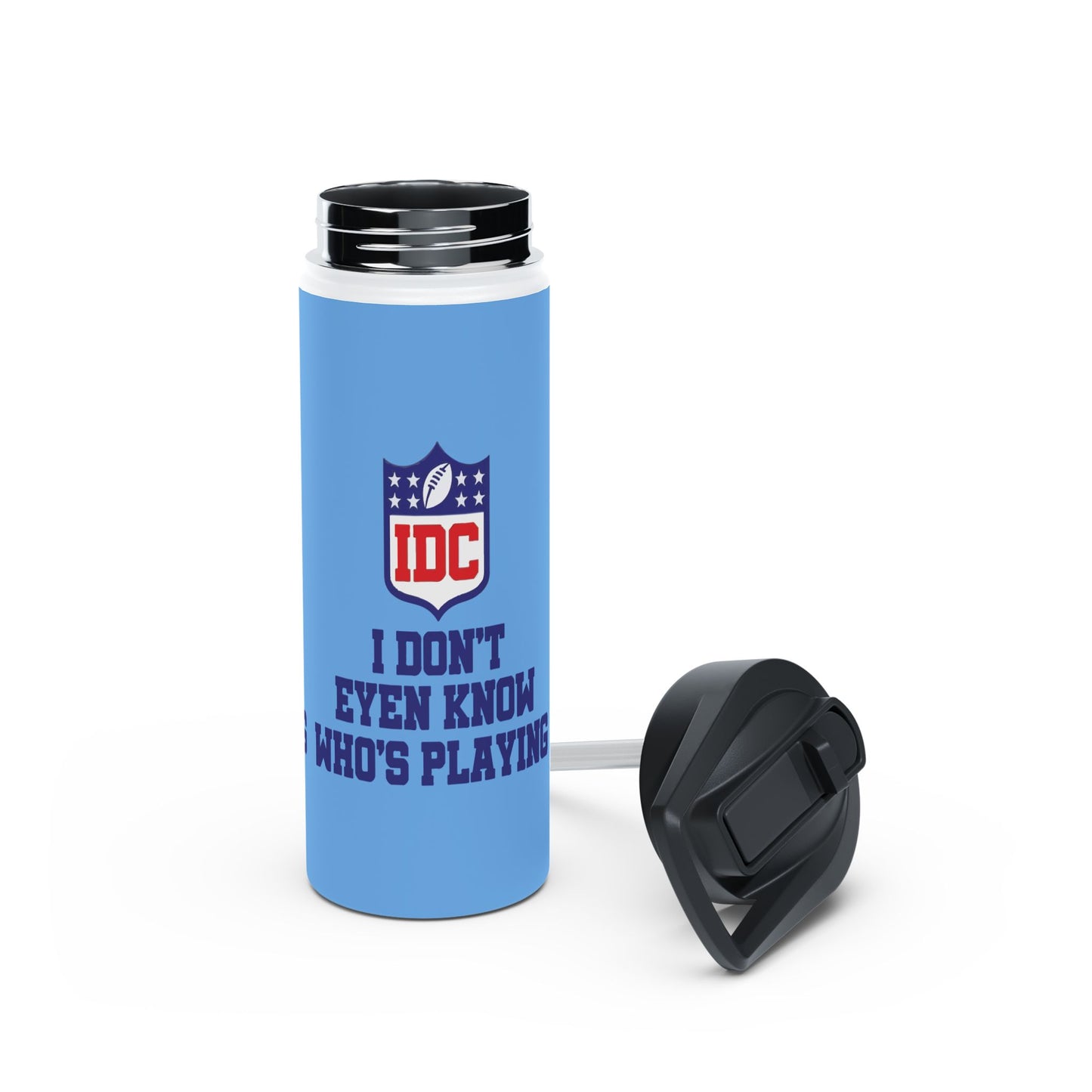 NFL Stainless Steel Water Bottle - Funny Sports Fan Gift, Hydration Flask for Game Days, Sports Events, Birthday Present, Home & Outdoors