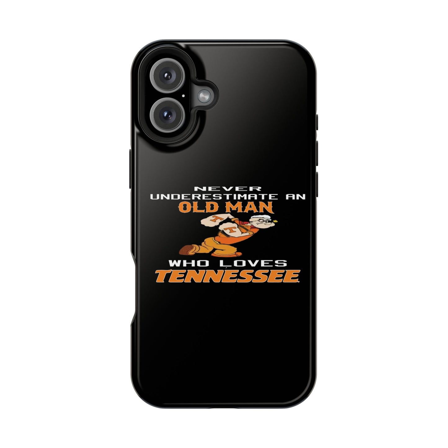 Tough Phone Case, Old Man Who Loves Tennessee, Gift for Grandpa, Tennessee Pride, Men's Accessories, Father's Day, Custom Cases