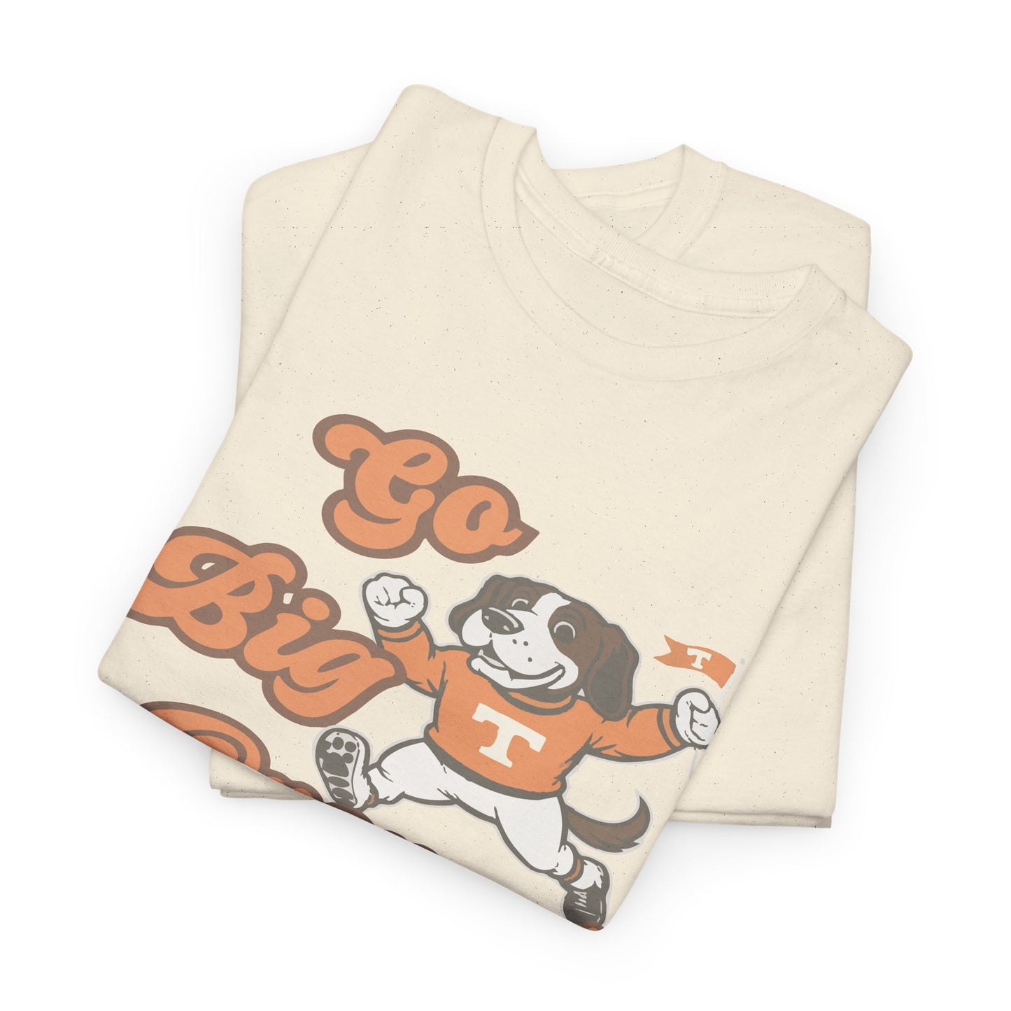 Go Big Orange Unisex Heavy Cotton Tee, Sports Fan Shirt, Casual Wear, College Game Day Top, Gift for Sports Enthusiasts