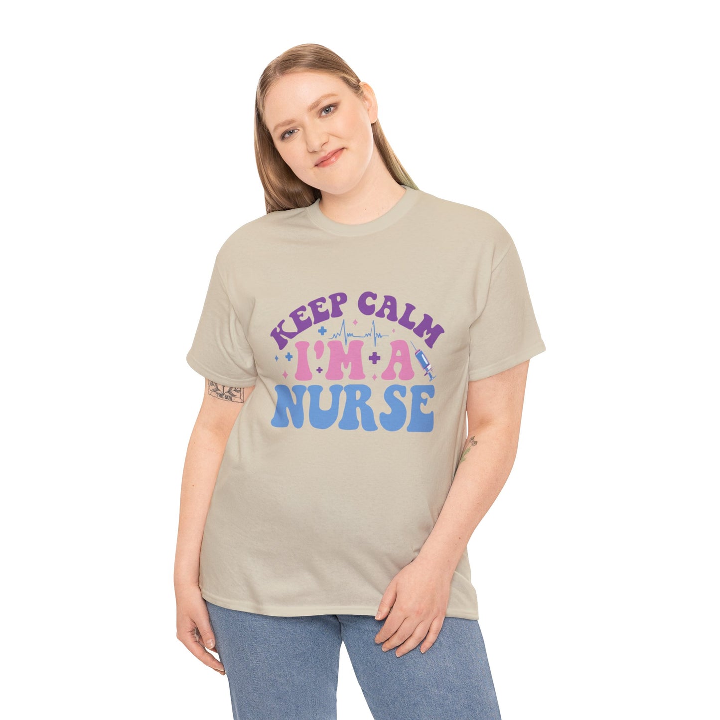 Nurse Appreciation Heavy Cotton Tee, Funny Nurse Gift, Medical Humor Shirt, Nurse Day Celebration Tee, Caregiver Outfit