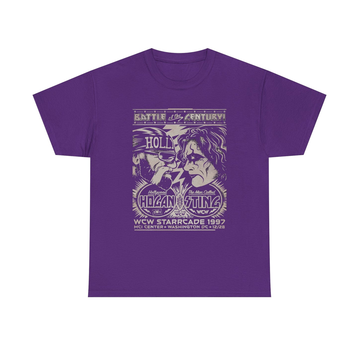 Vintage Wrestling Tee - Hulk vs Sting Retro Sports Nostalgia - Classic WCW Unisex Heavy Cotton Tee
