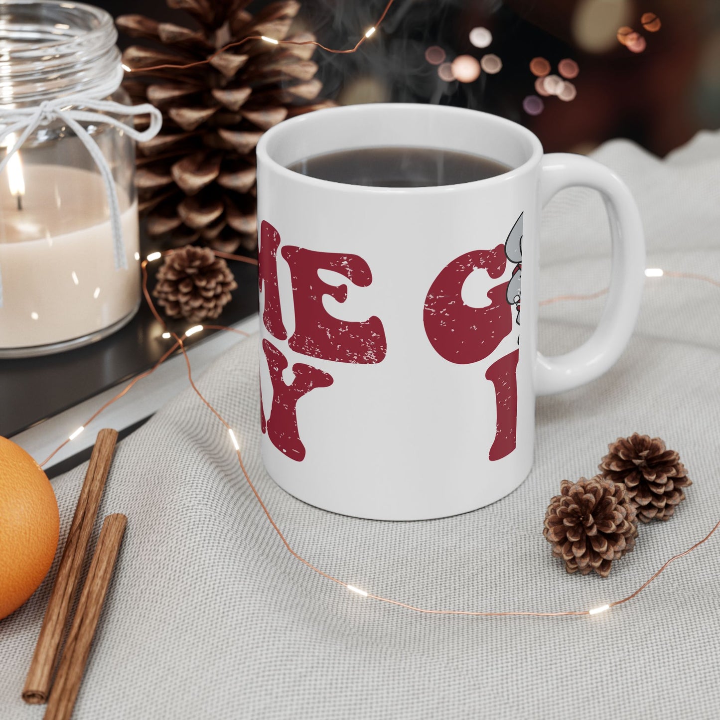 Game Day Bamba Ceramic Mug - Perfect for Football Fans, Tailgating, Gift for Gamers, Holiday Drinkware, Sports Enthusiast