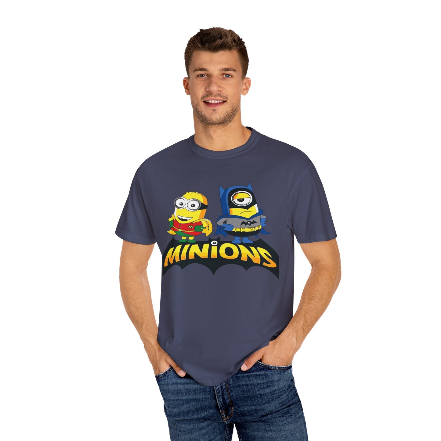 Minions Superhero Unisex T-shirt, Fun Gift for Kids, Cartoon Apparel, Birthday Party Outfit, Family Movie Night Wear