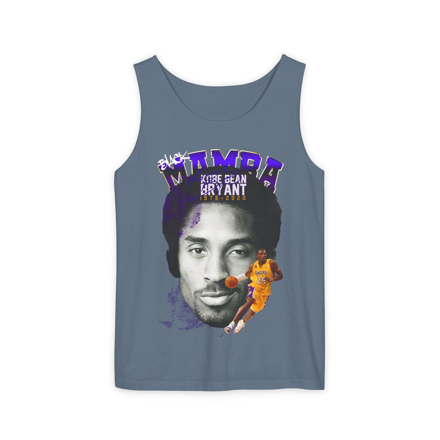 Kobe Bryant Tribute Tank Top, Unisex Basketball Apparel, Gift for Sports Fans, Summer Casual Wear, Mamba Mentality Fashion