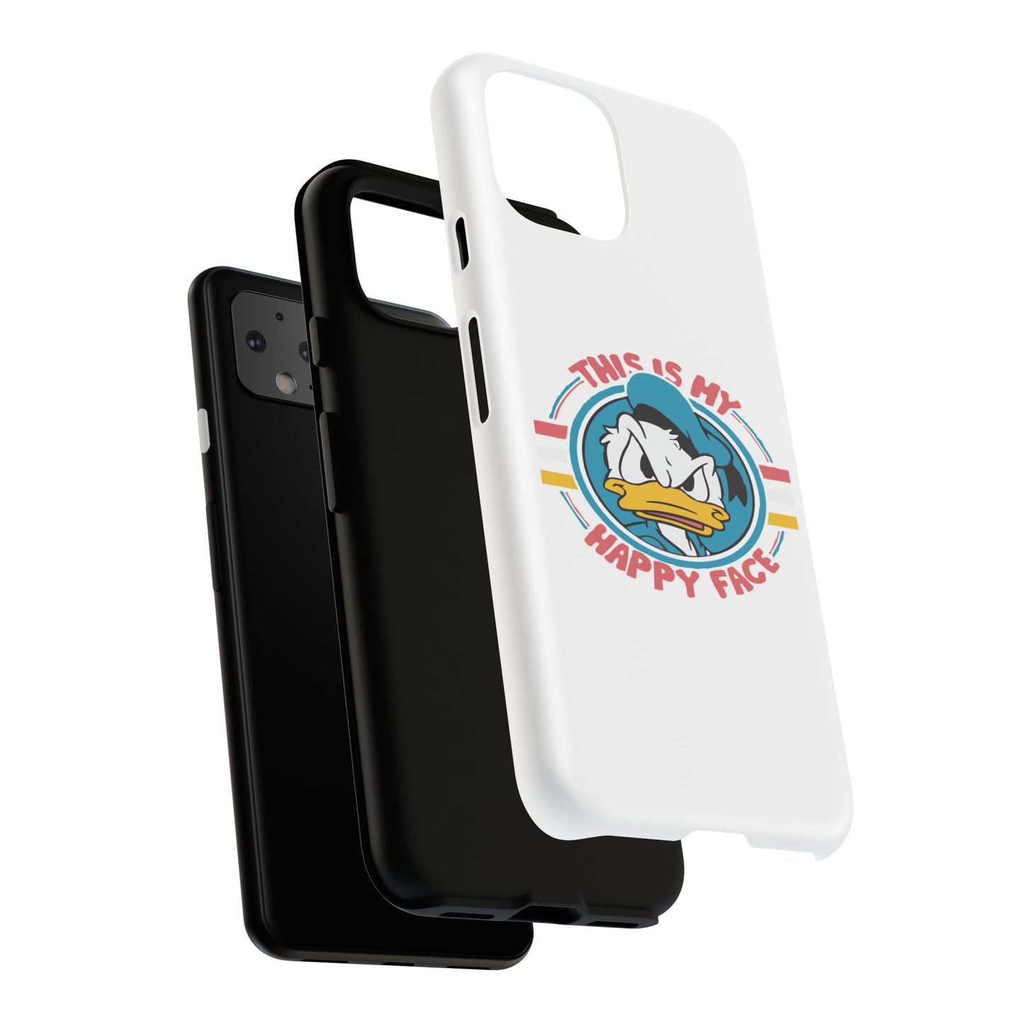 Tough Cases: This is My Happy Face Phone Case, Funny Phone Case, Donald Duck Case, Cute Phone Accessory, Gift for Disney Fans