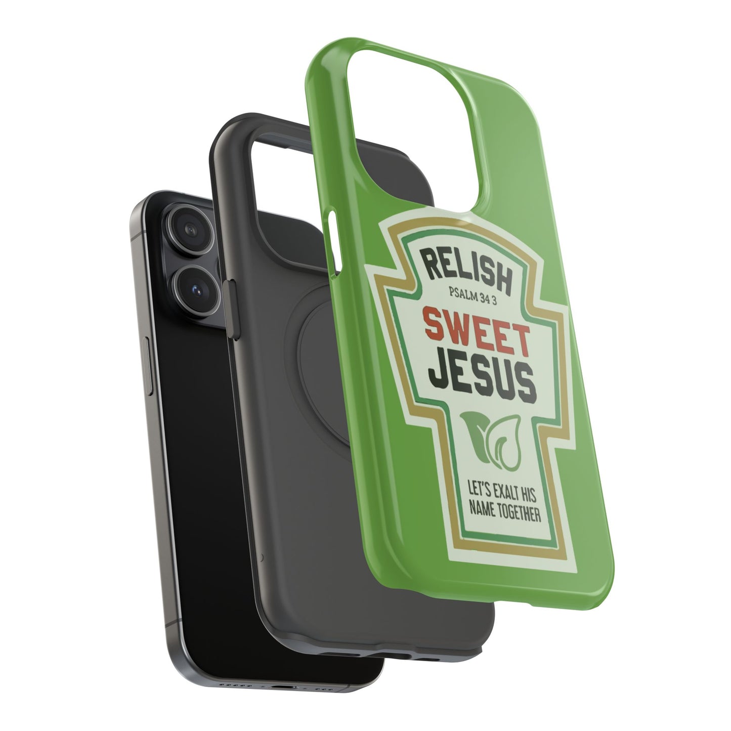Relish Sweet Jesus Phone Case, Christian Gift, Impact-Resistant Case, Religious Phone Accessory, Faith-Based Present, Celebration Case