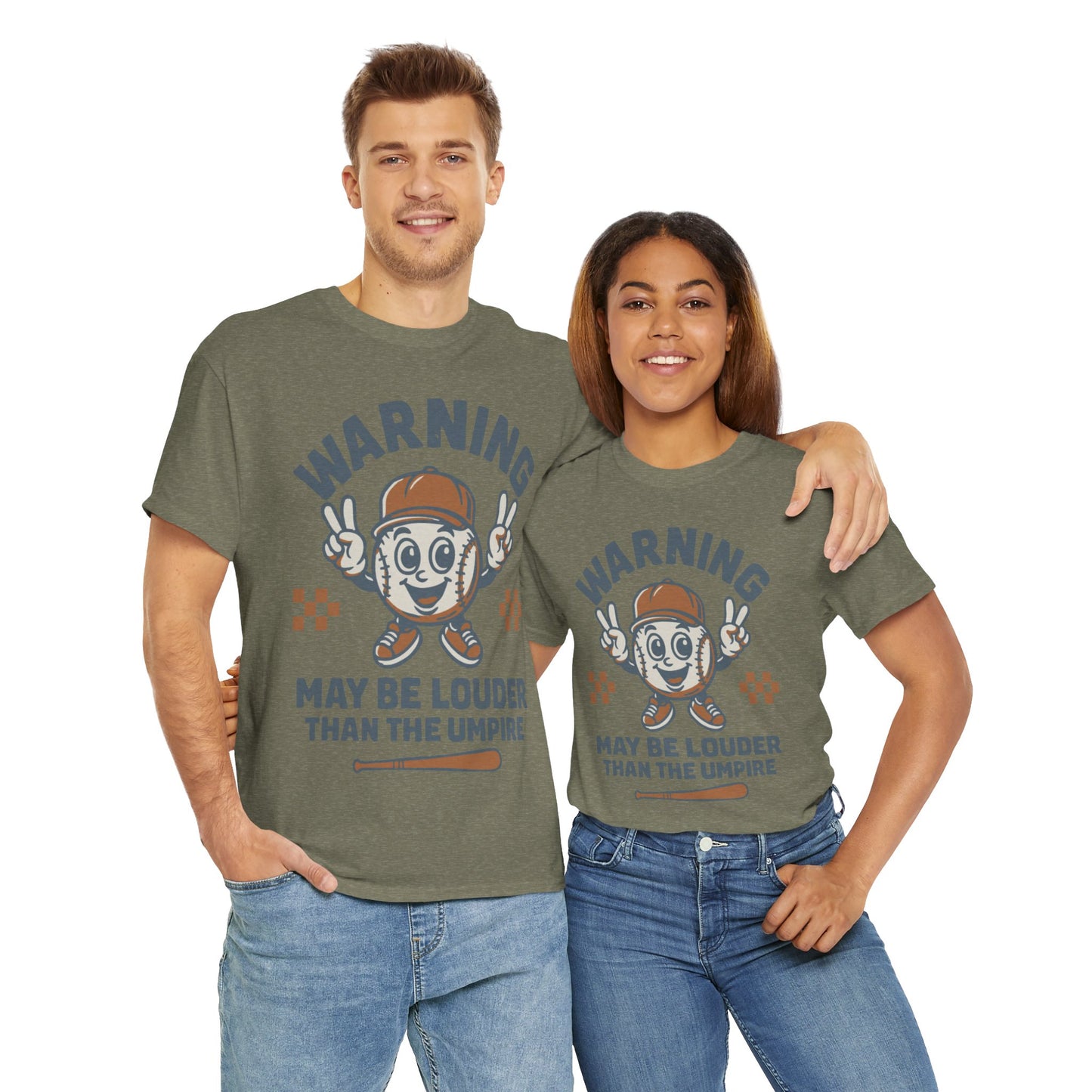 Warning T-Shirt, Fun Umpire Tee, Unique Sports Gift, Casual Wear, Perfect for Baseball Fans