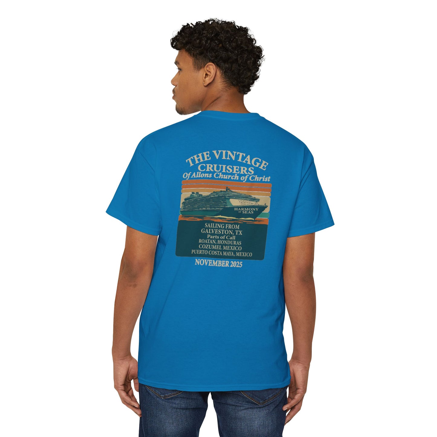 Retro Pocket Tee Allons Church of Christ Cruise 2025 Unisex T-Shirt