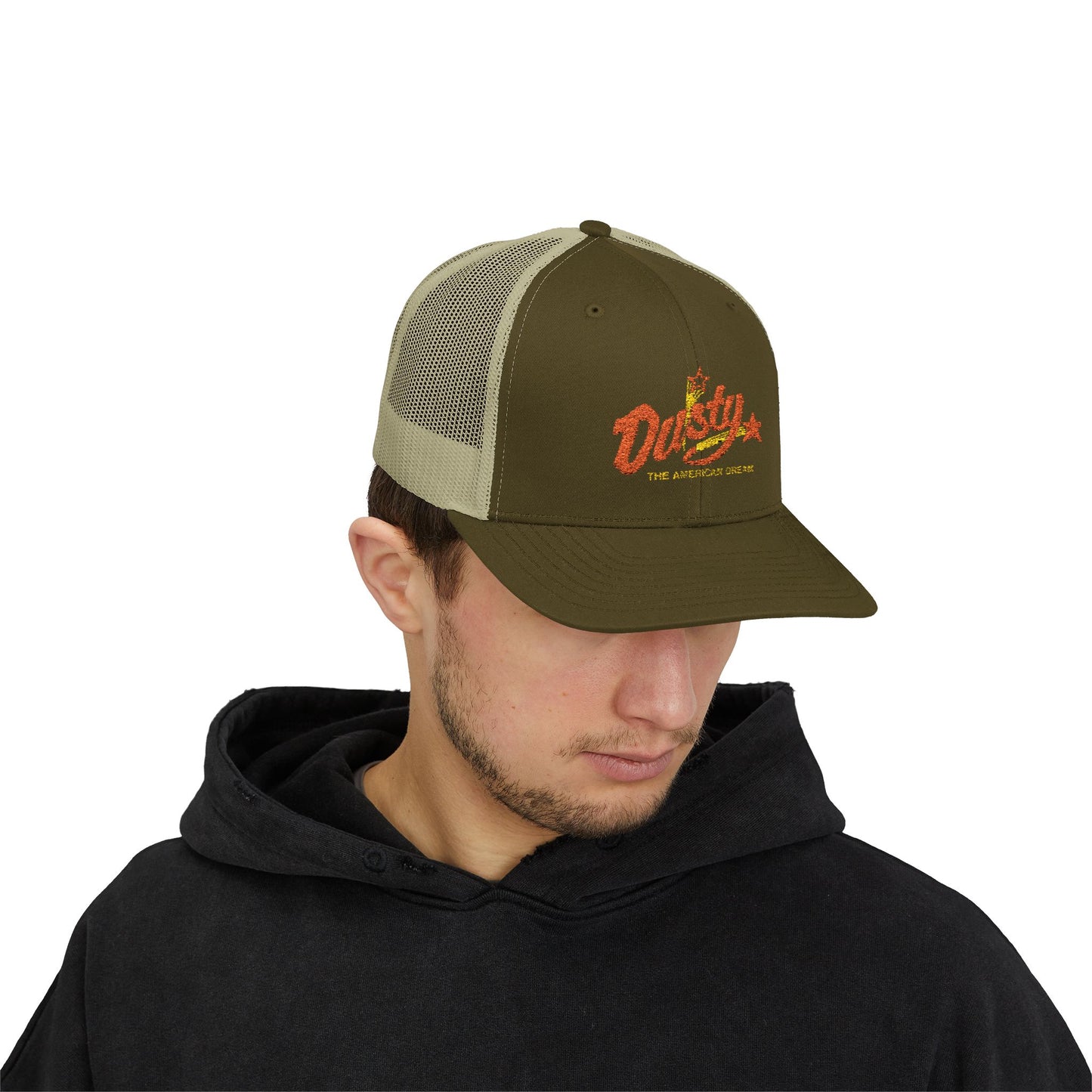 Dusty Snapback Trucker Cap, Trendy Hat, Gift for Him/Her, Casual Wear, Festival Accessory, Outdoor Style