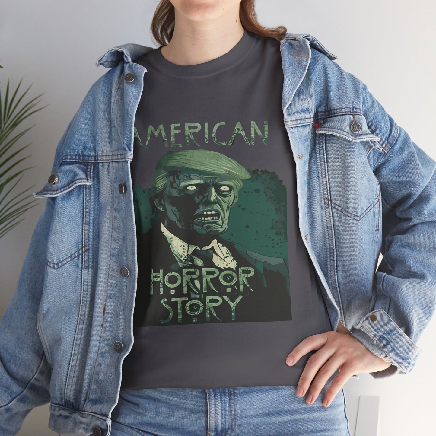American Horror Story Unisex Heavy Cotton Tee, Horror Fan Gift, Graphic Tee, Halloween Costume, TV Show Merch