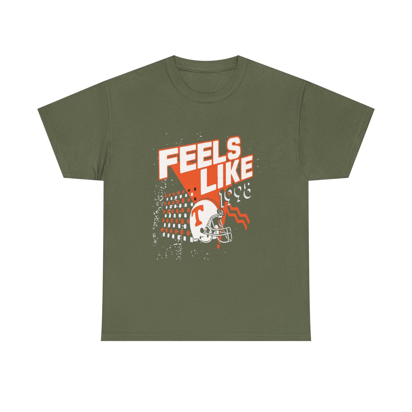Unisex Heavy Cotton Tee - 'Feels Like' Retro Football Tee, Casual Style, Game Day Shirt, Gift for Sports Fans, Outdoor Activities