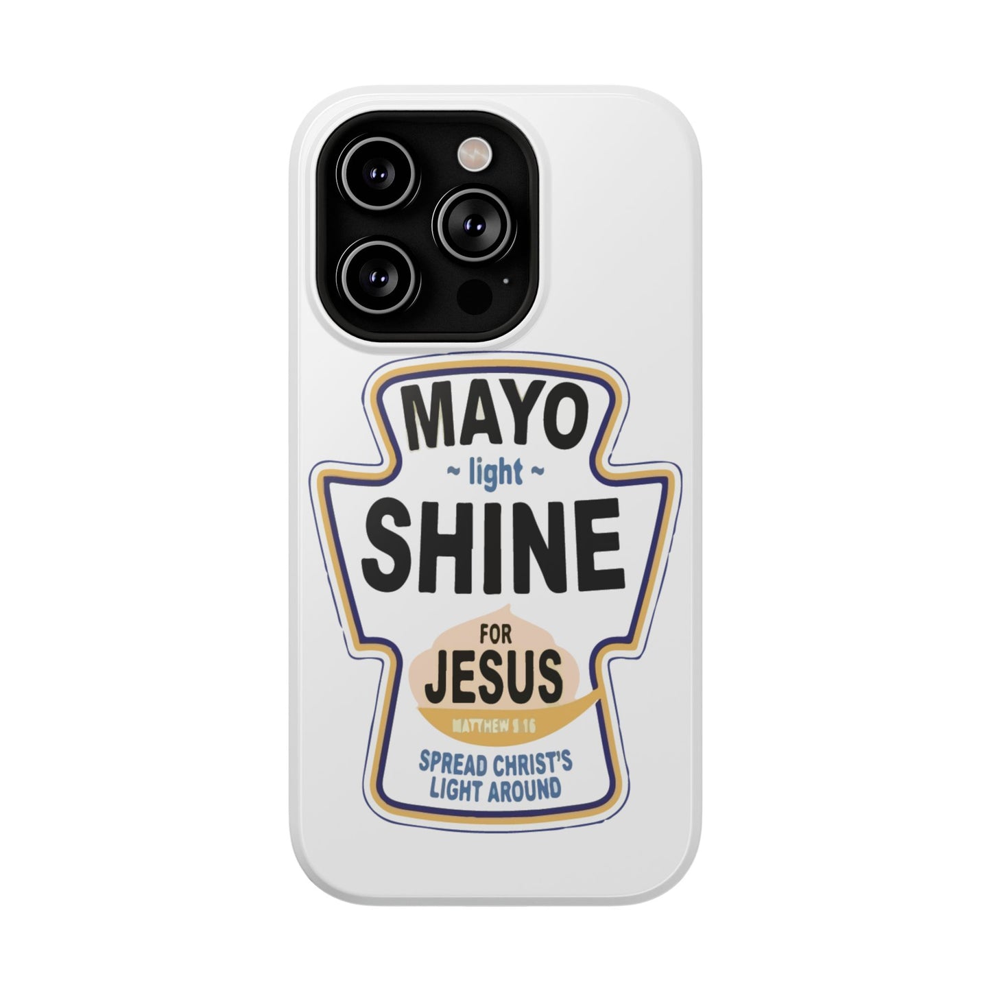 Jesus Message Impact-Resistant Case, Faith-Based Phone Cover, Inspirational Tech Accessory, Christian Gift, Bible Verse Case