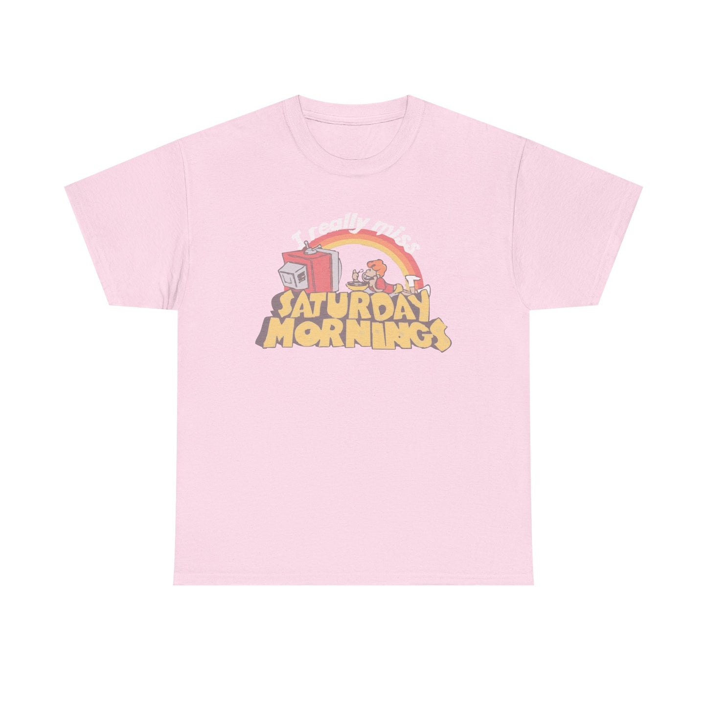 Retro Saturday Mornings Tee, Vintage Cartoon Shirt, Unisex Cotton Tee, Cozy Weekend Vibe, Perfect Gift for Nostalgia Lovers