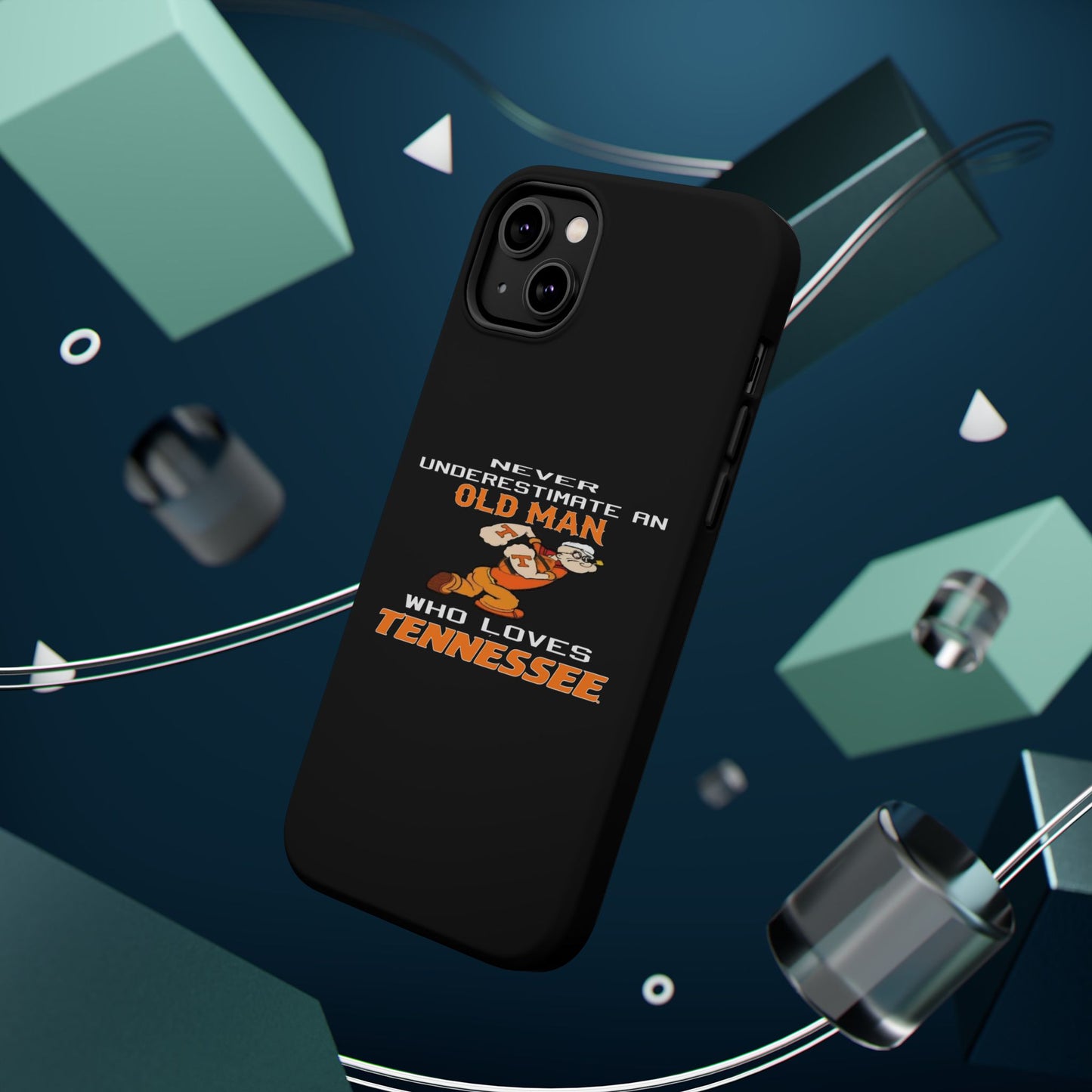 Tough Phone Case, Old Man Who Loves Tennessee, Gift for Grandpa, Tennessee Pride, Men's Accessories, Father's Day, Custom Cases