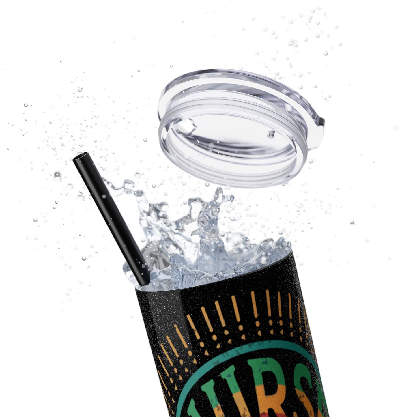 Nurse Skinny Tumbler, 20oz, Motivational Drinkware, Gift for Nurses, Summer Hydration, Nurse Appreciation Day