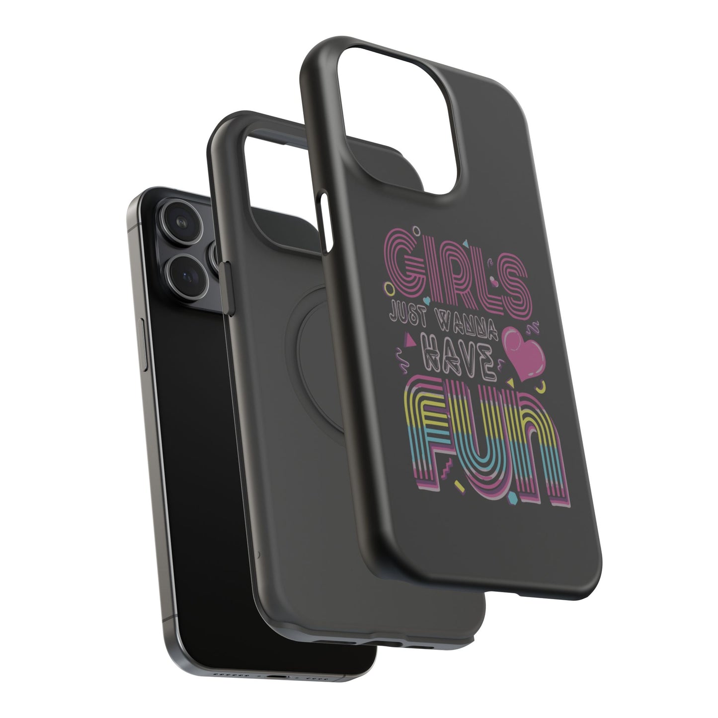 Fun Vibe Phone Case - Girls Just Wanna Have Fun Cell Case, Impact-Resistant Cover, Gift for Teens, Birthday Party Accessory, Trendy Tech