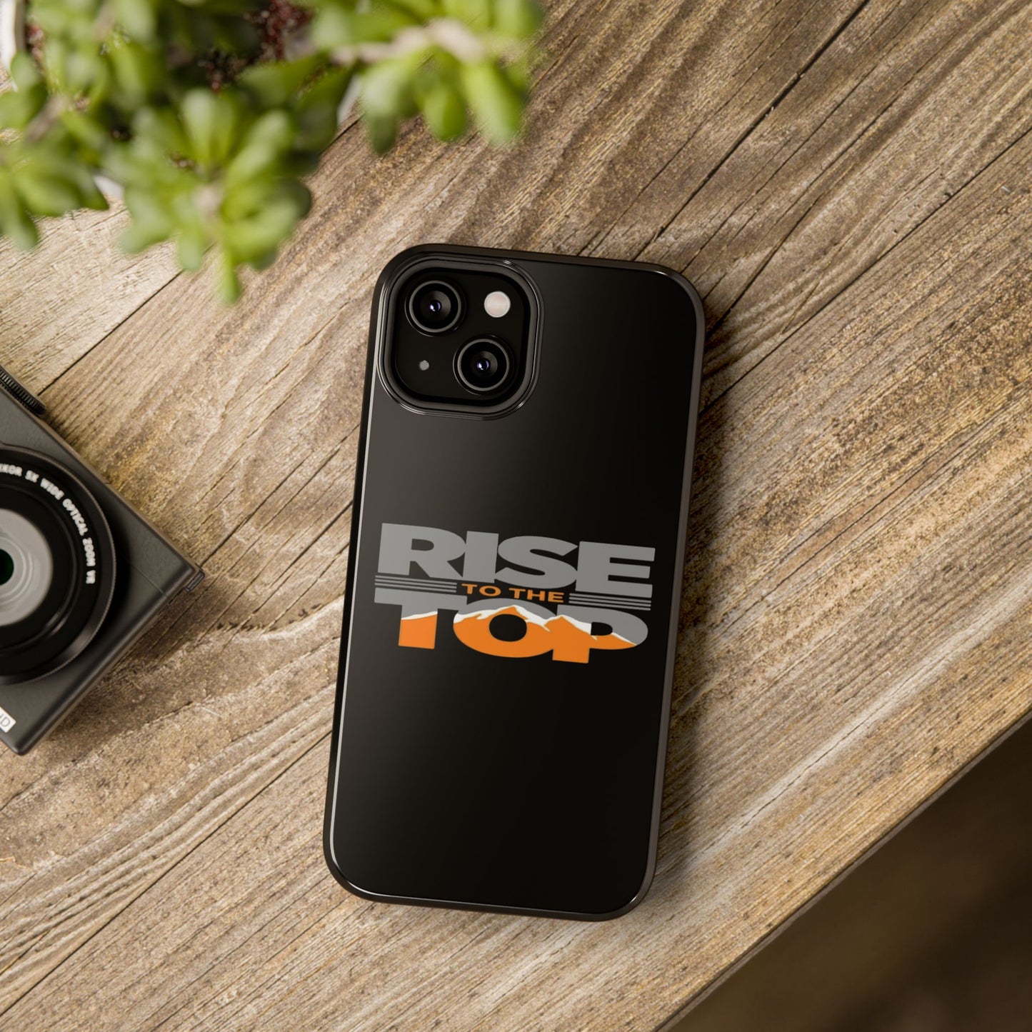 Impact-Resistant Phone Case - Rise to the Top, Durable Phone Cover, Gift for Motivational Quotes Lovers, Trendy Tech Accessories
