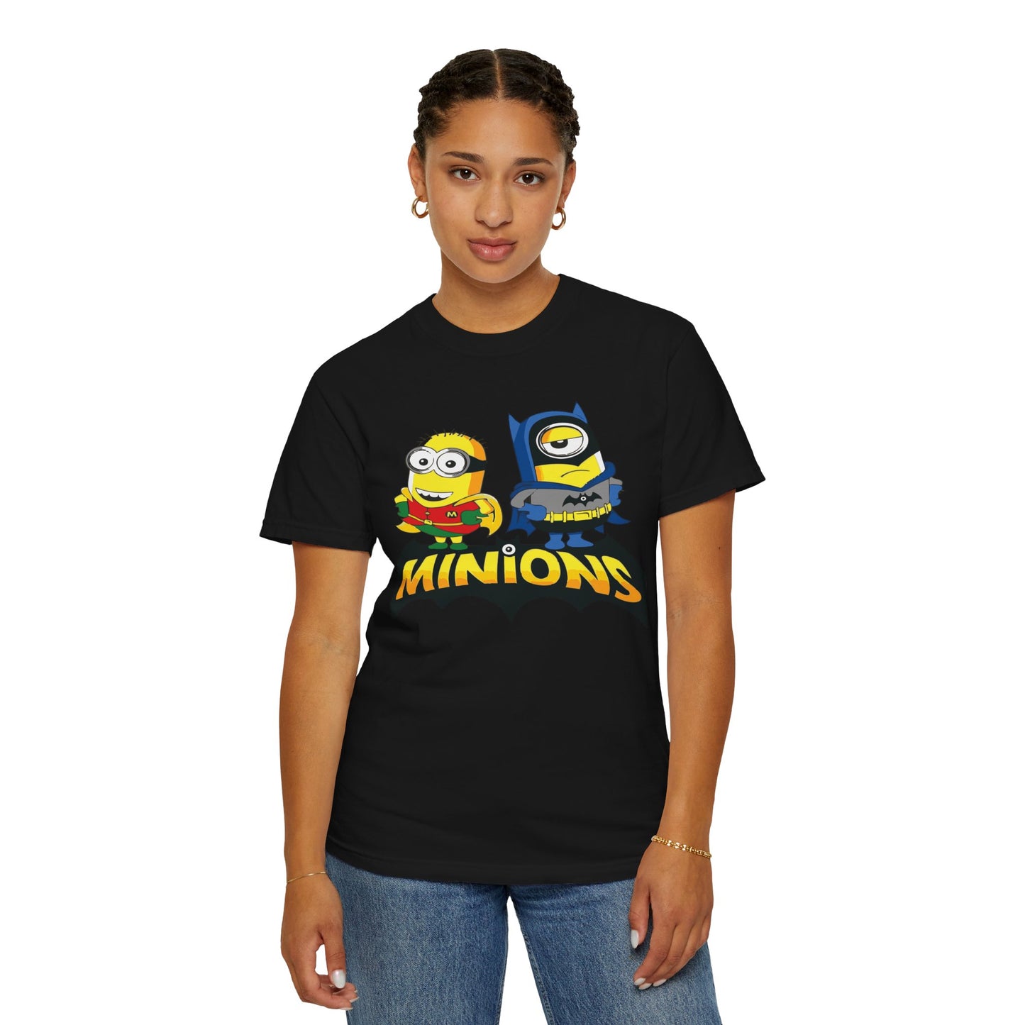 Minions Superhero Unisex T-shirt, Fun Gift for Kids, Cartoon Apparel, Birthday Party Outfit, Family Movie Night Wear