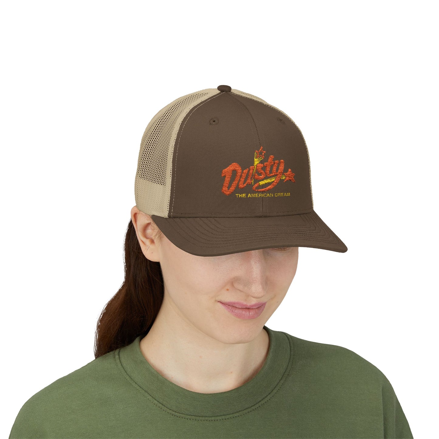 Dusty Snapback Trucker Cap, Trendy Hat, Gift for Him/Her, Casual Wear, Festival Accessory, Outdoor Style
