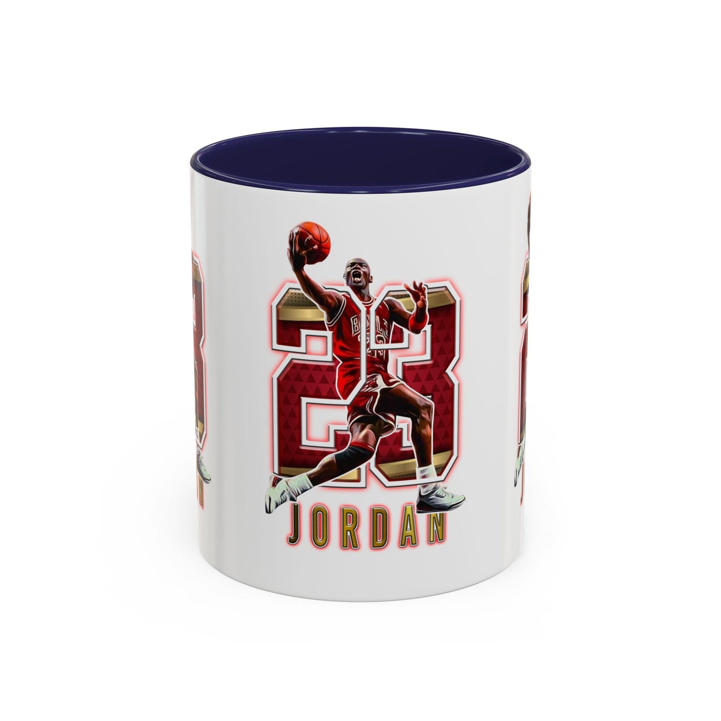 Michael Jordan Accent Coffee Mug - 11oz & 15oz - Perfect Gift for Sports Fans, Collectors, Basketball Lovers, Unique Gift Idea