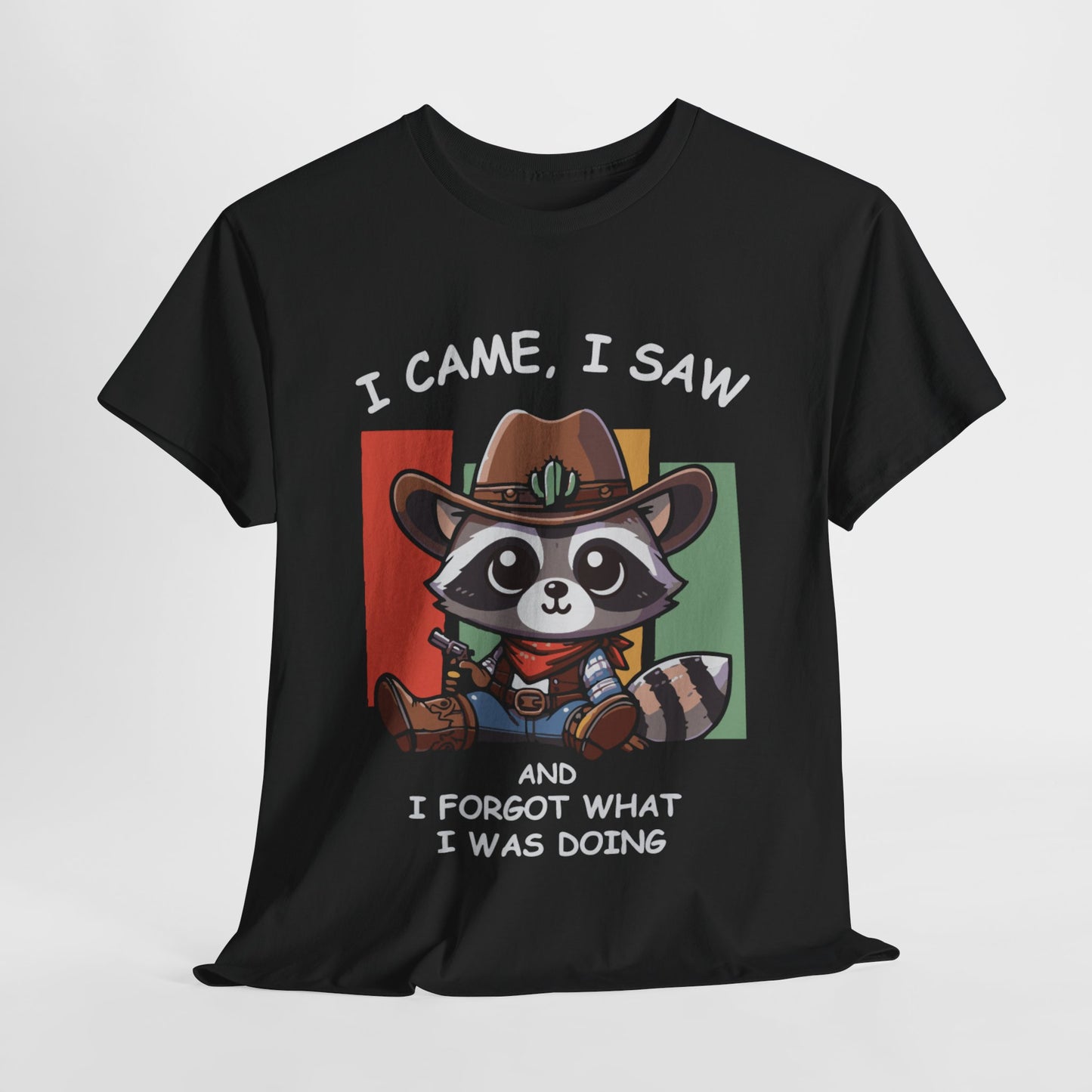 Fun Raccoon Graphic Tee, Cute Funny Animal T-Shirt, Unique Gift, Unisex Cotton Tee, Casual Wear, Birthday Gift, Humor Shirt