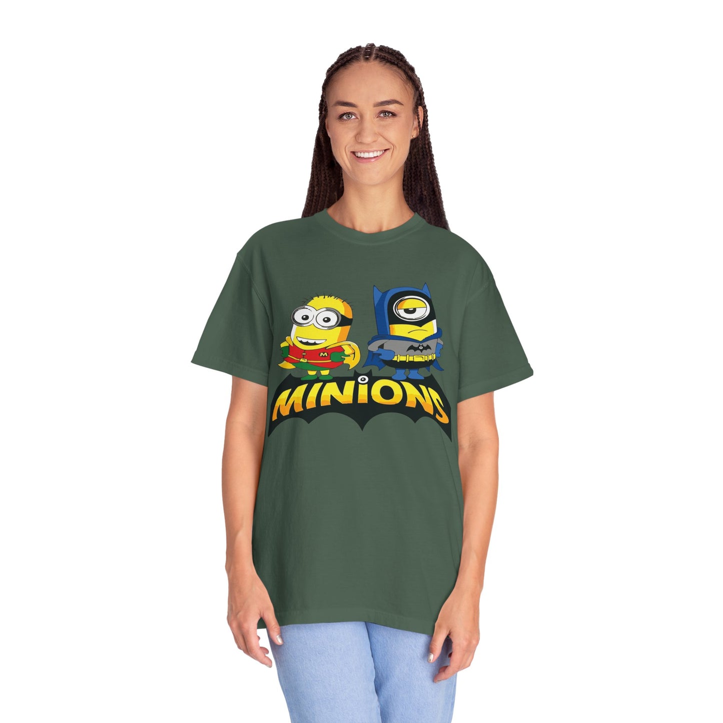 Minions Superhero Unisex T-shirt, Fun Gift for Kids, Cartoon Apparel, Birthday Party Outfit, Family Movie Night Wear