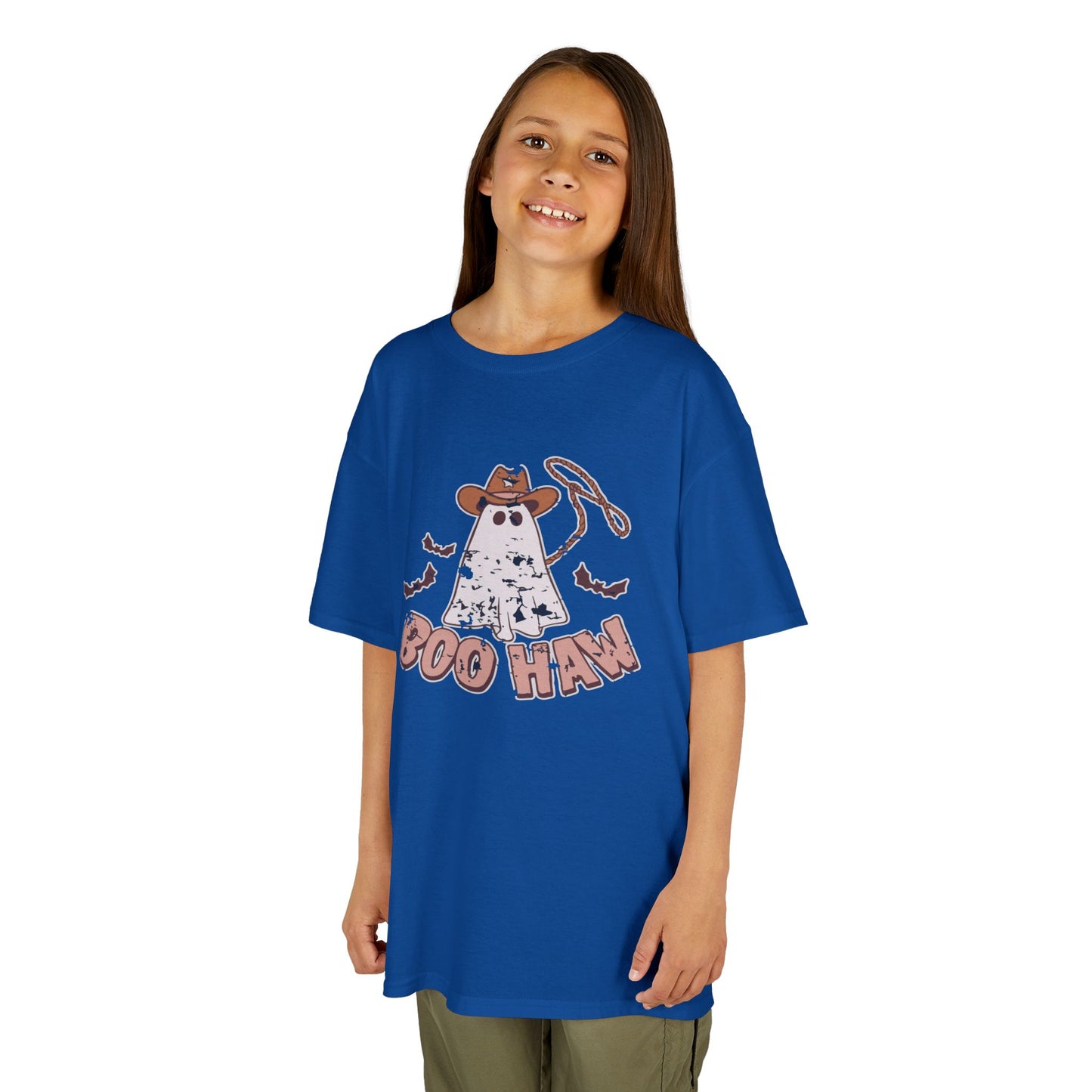 Boo Haunt Kids Tee, Halloween Shirt, Ghost Costume T-Shirt, Fun Kids Apparel, Spooky Party Outfit