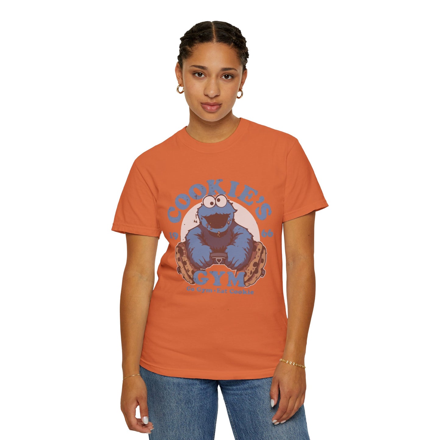 Cookie Monster Inspired Unisex T-Shirt, Fun Gift for Gamers, Casual Wear, Birthday Gift, Kitchen & Gym Motivation