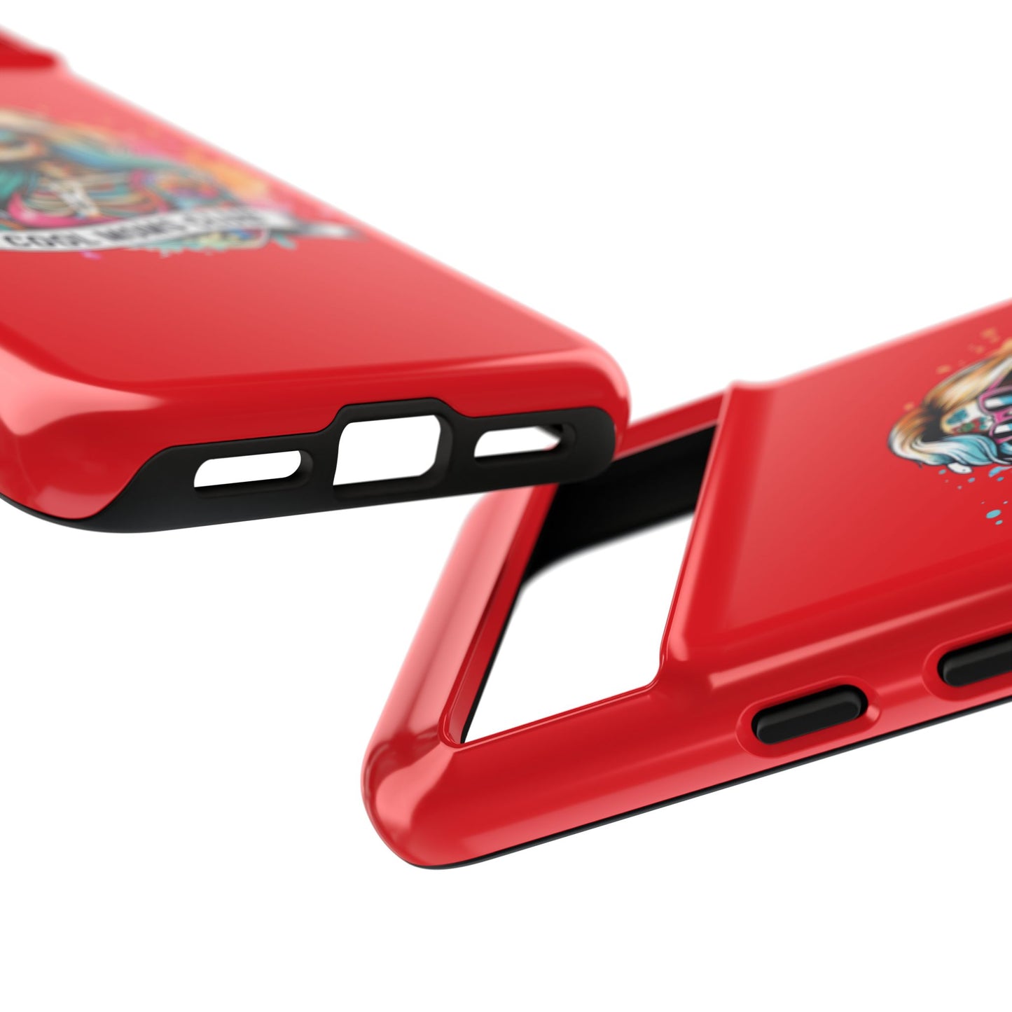 Cool Moms Club Phone Case - Tough Cases, Funky Phone Cover, Gift for Moms, Skeleton Design, Trendy Tech Accessories