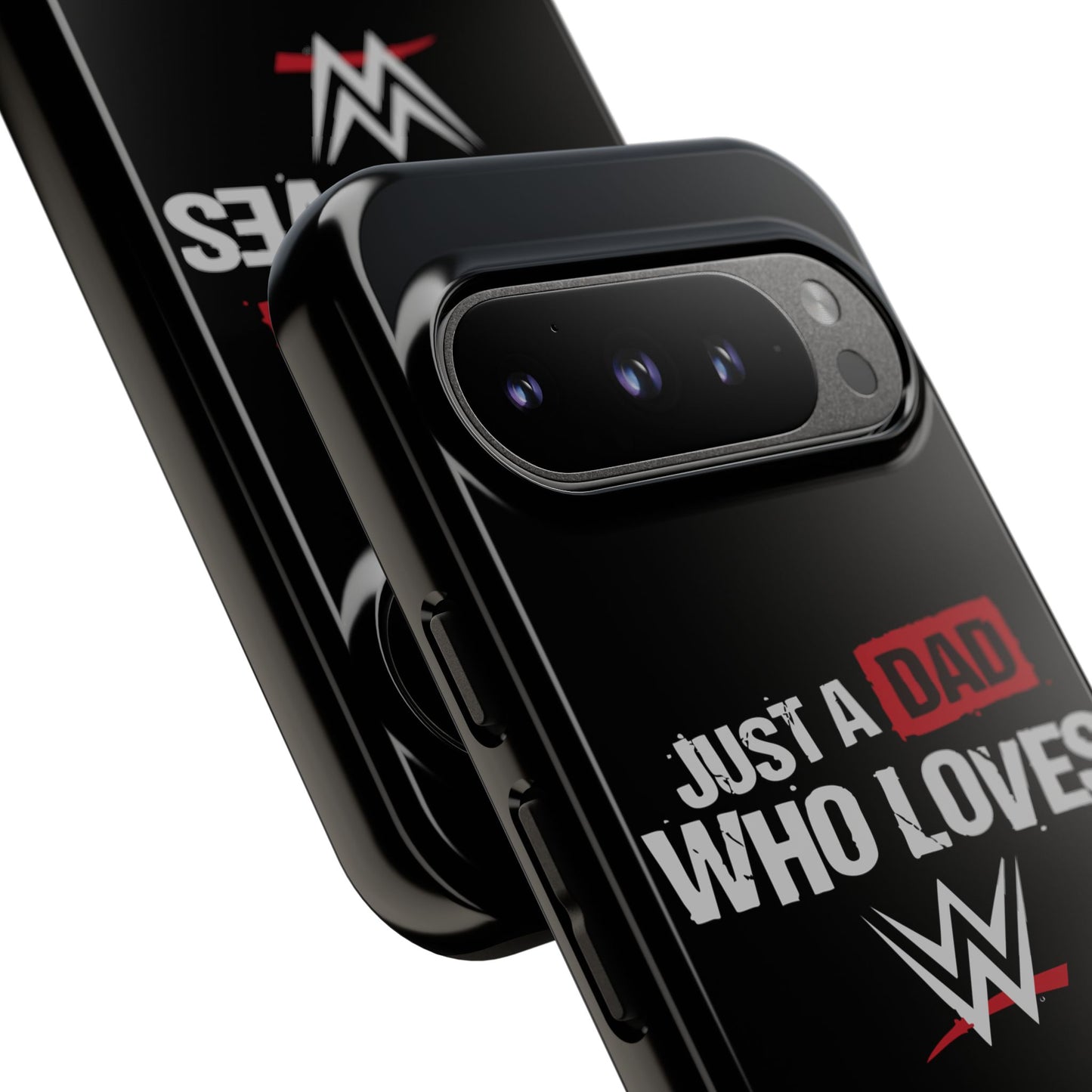 WWE Dad Phone Case, Tough Cases for Fathers, Gifts for Dad, Father's Day, Wrestling Fan Merchandise, Just a Dad Who Loves WWE